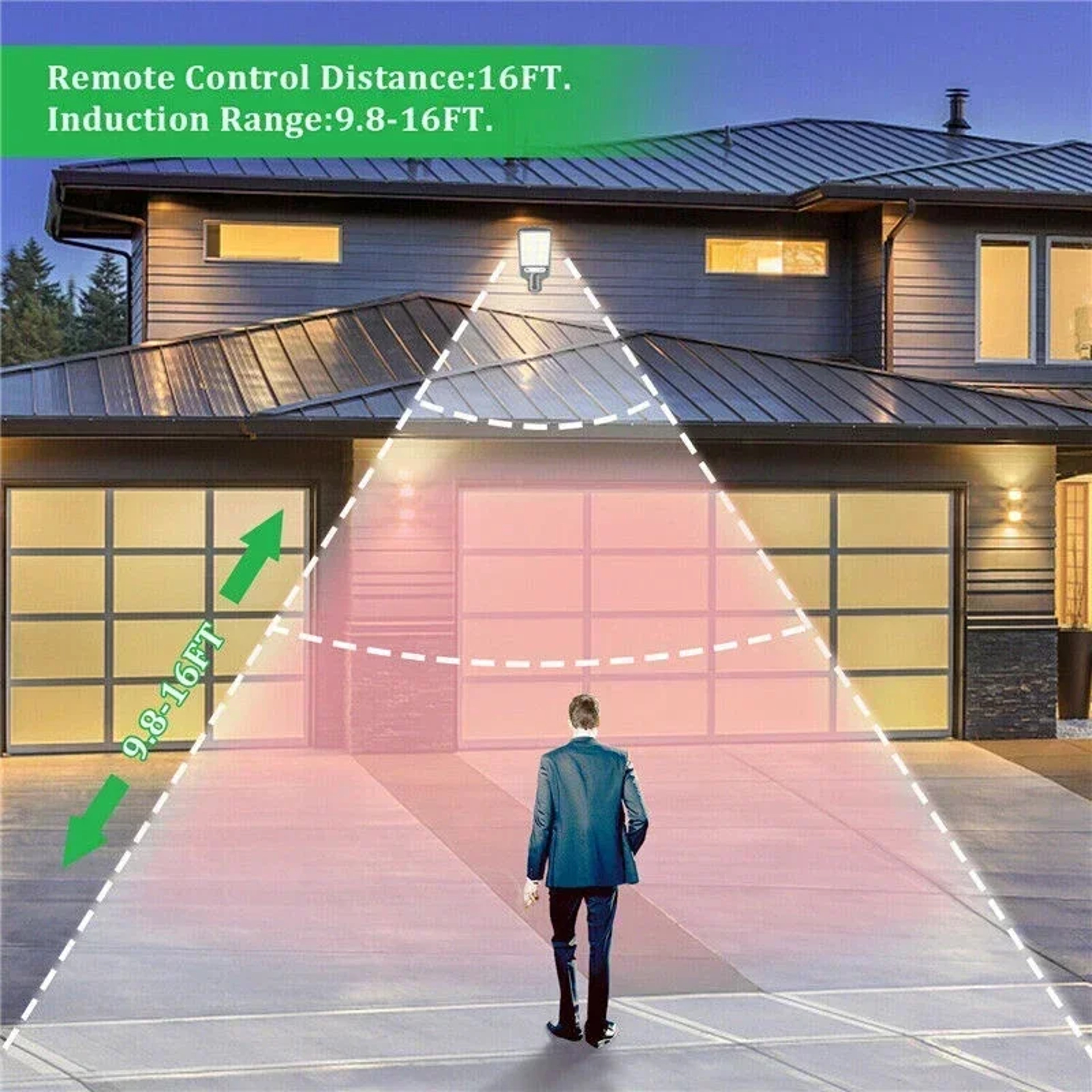 Solar LED Light Outdoor Wall Lamp Waterproof PIR Motion Sensor Garden Night Lamp Porch Courtyard Li 1