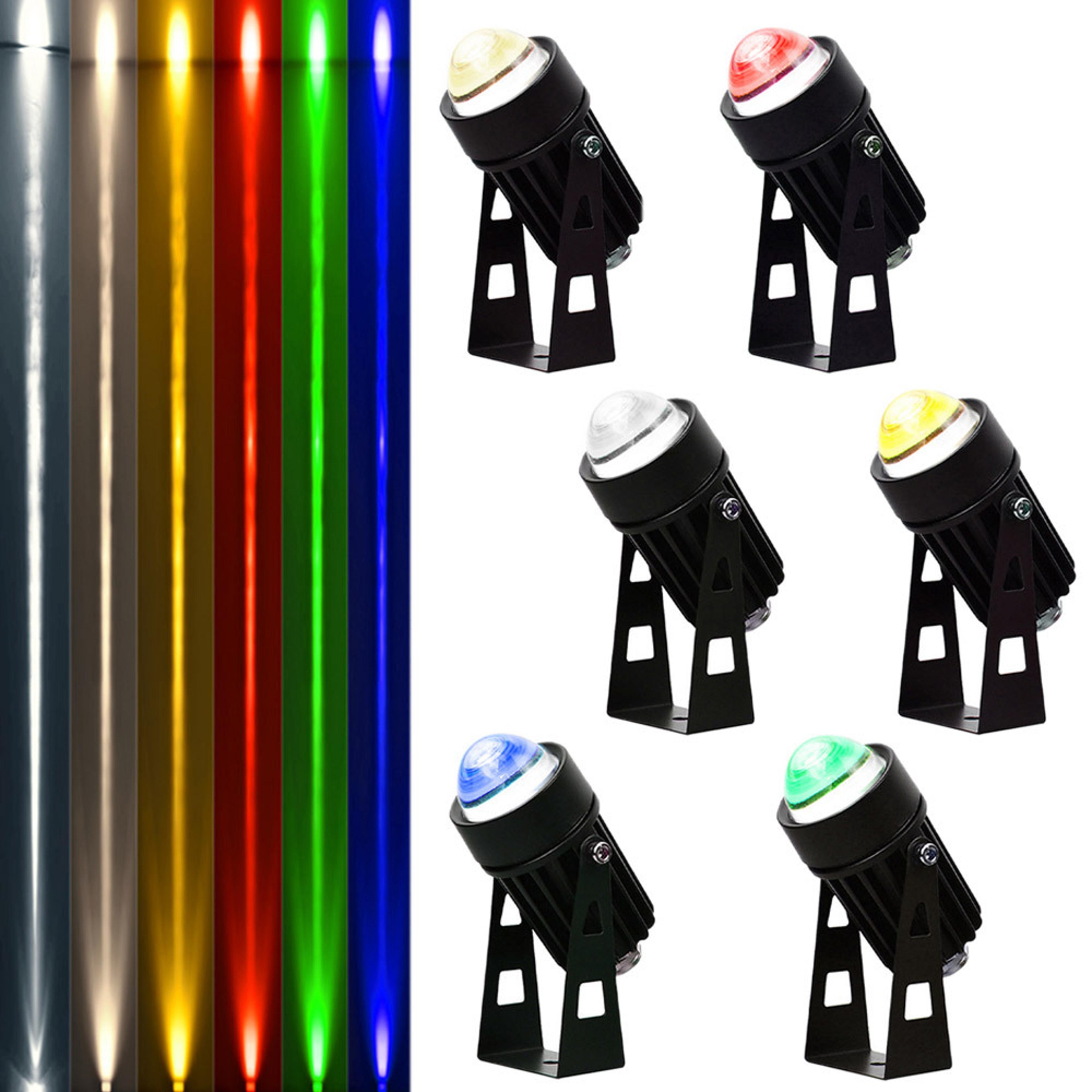 Beam Of Light Outdoor LED Wall Spotlight RGB Water Proof  Color Changing Landscape Lighting For Gar