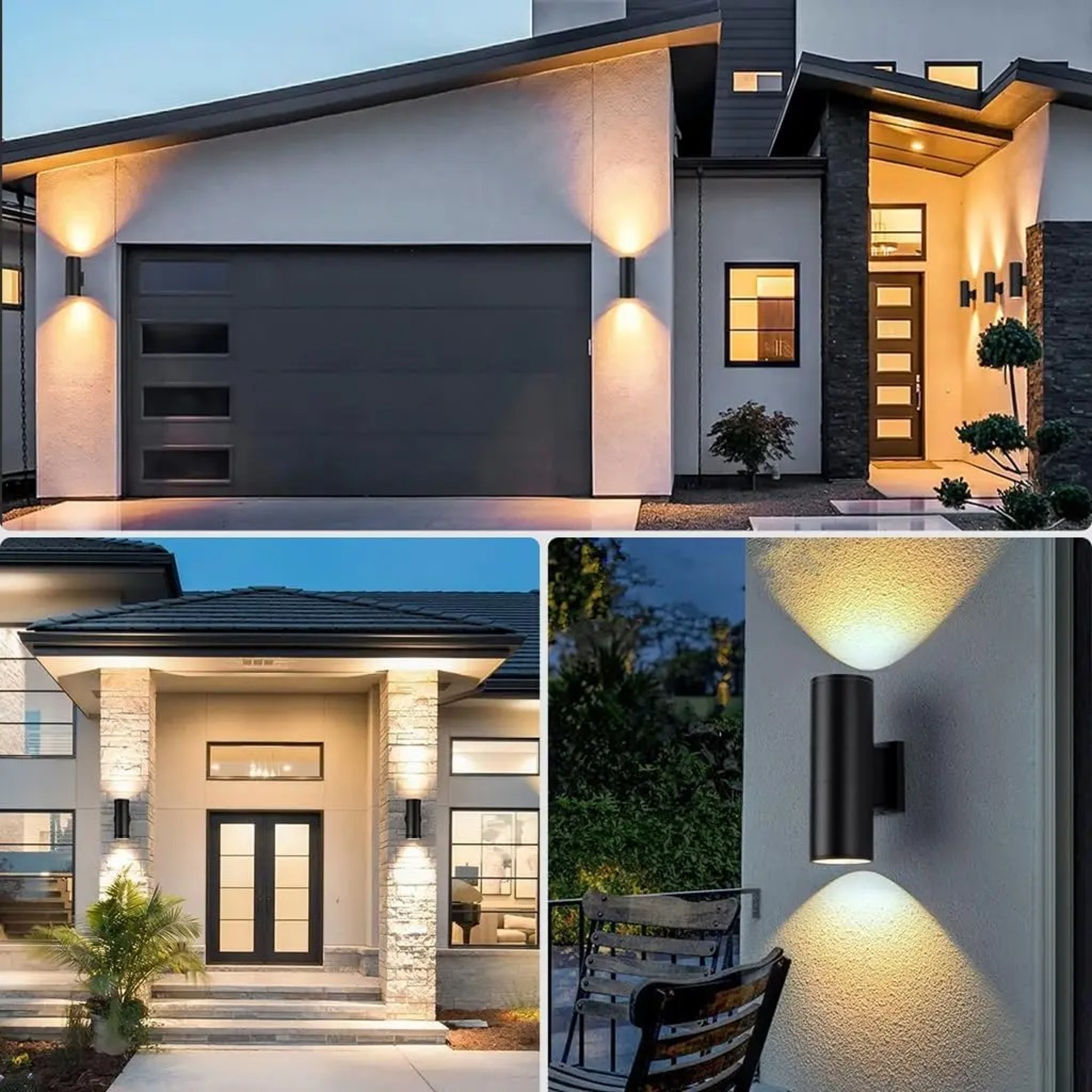 Modern Wall Lamp Bulb Outdoor Balcony Garden Lights Double Head LED Street Lights Indoor Room Wall