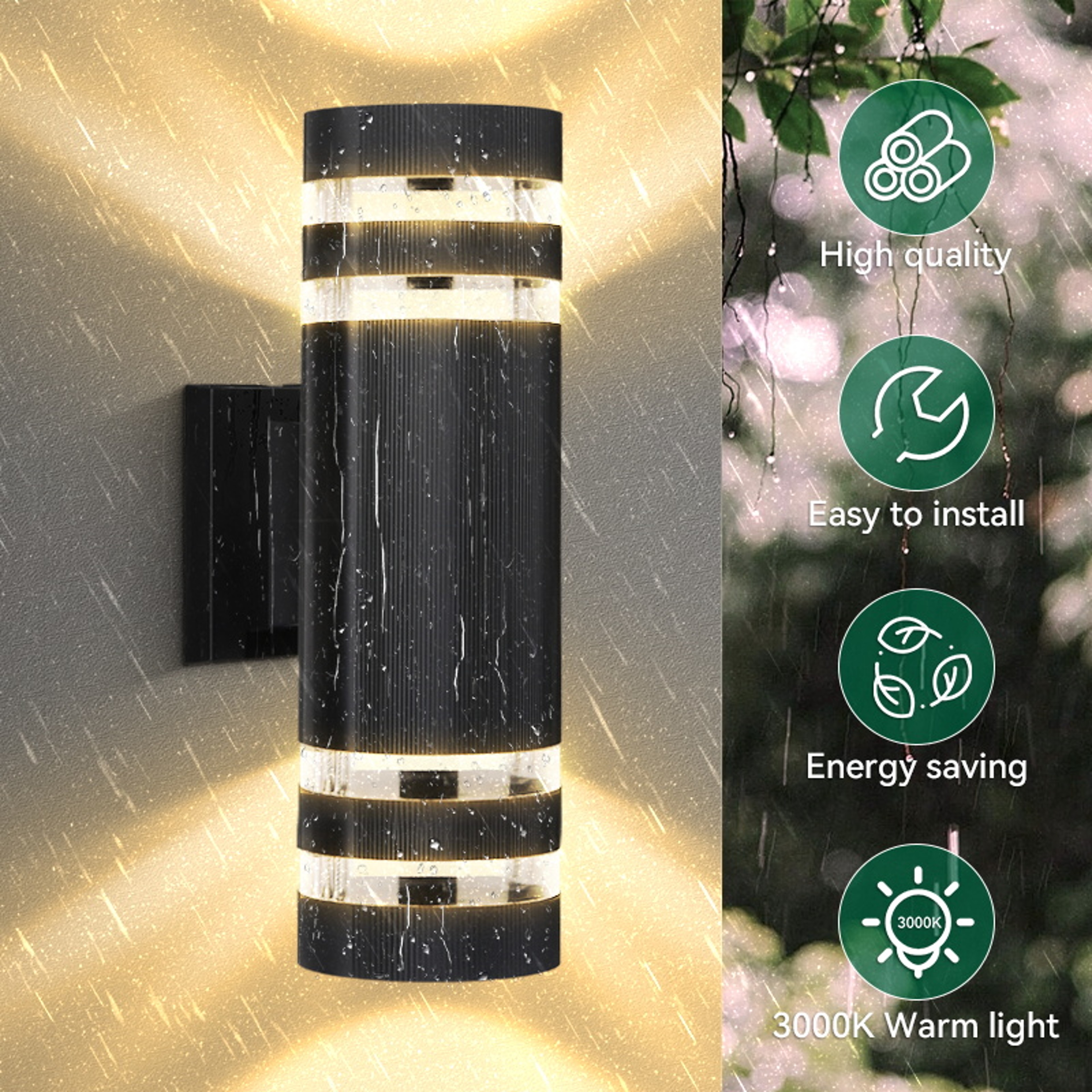 LED Wall Light Waterproof Sconces Lighting External Wall Washer For Porch Garden Street And Home De 2