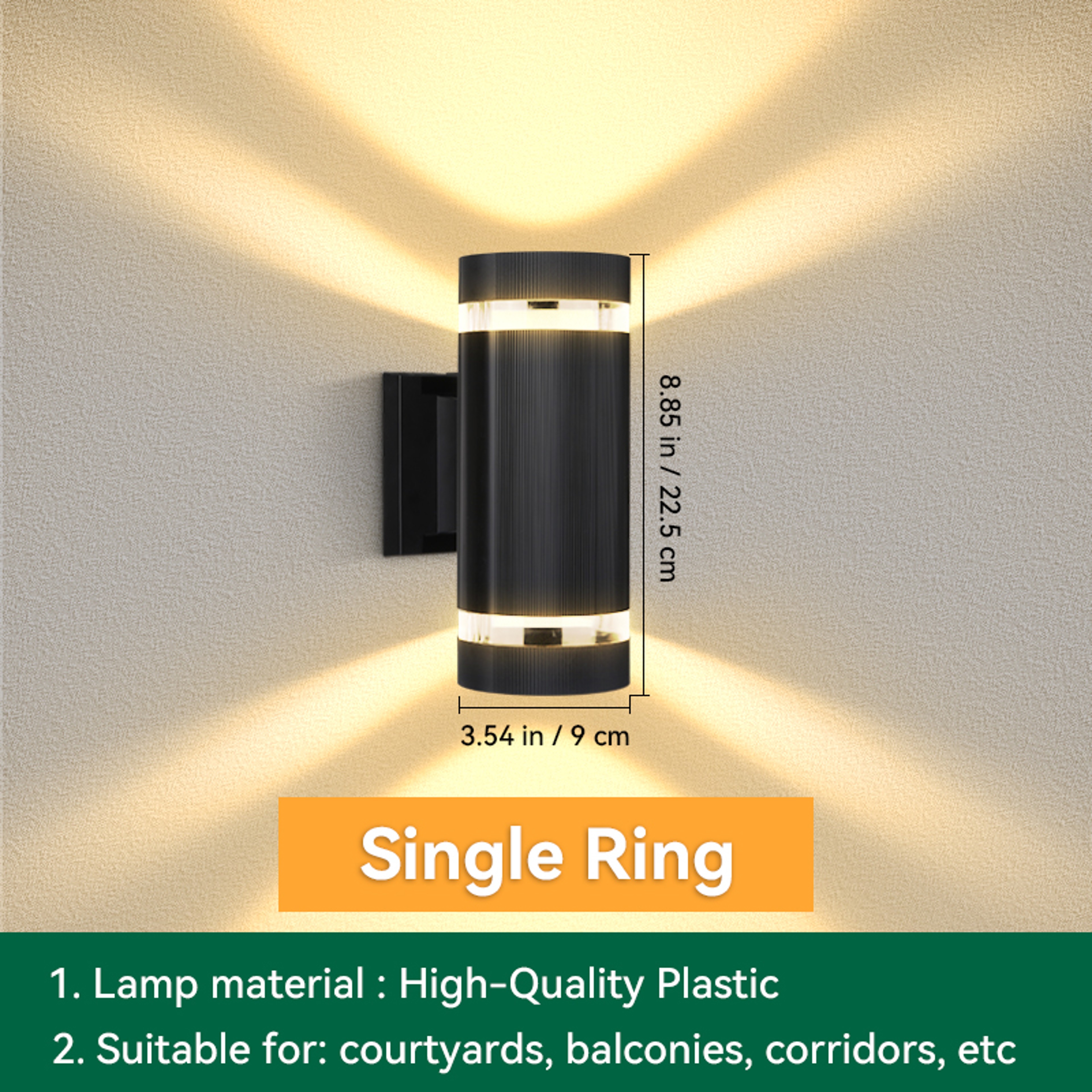 LED Wall Light Waterproof Sconces Lighting External Wall Washer For Porch Garden Street And Home De 9