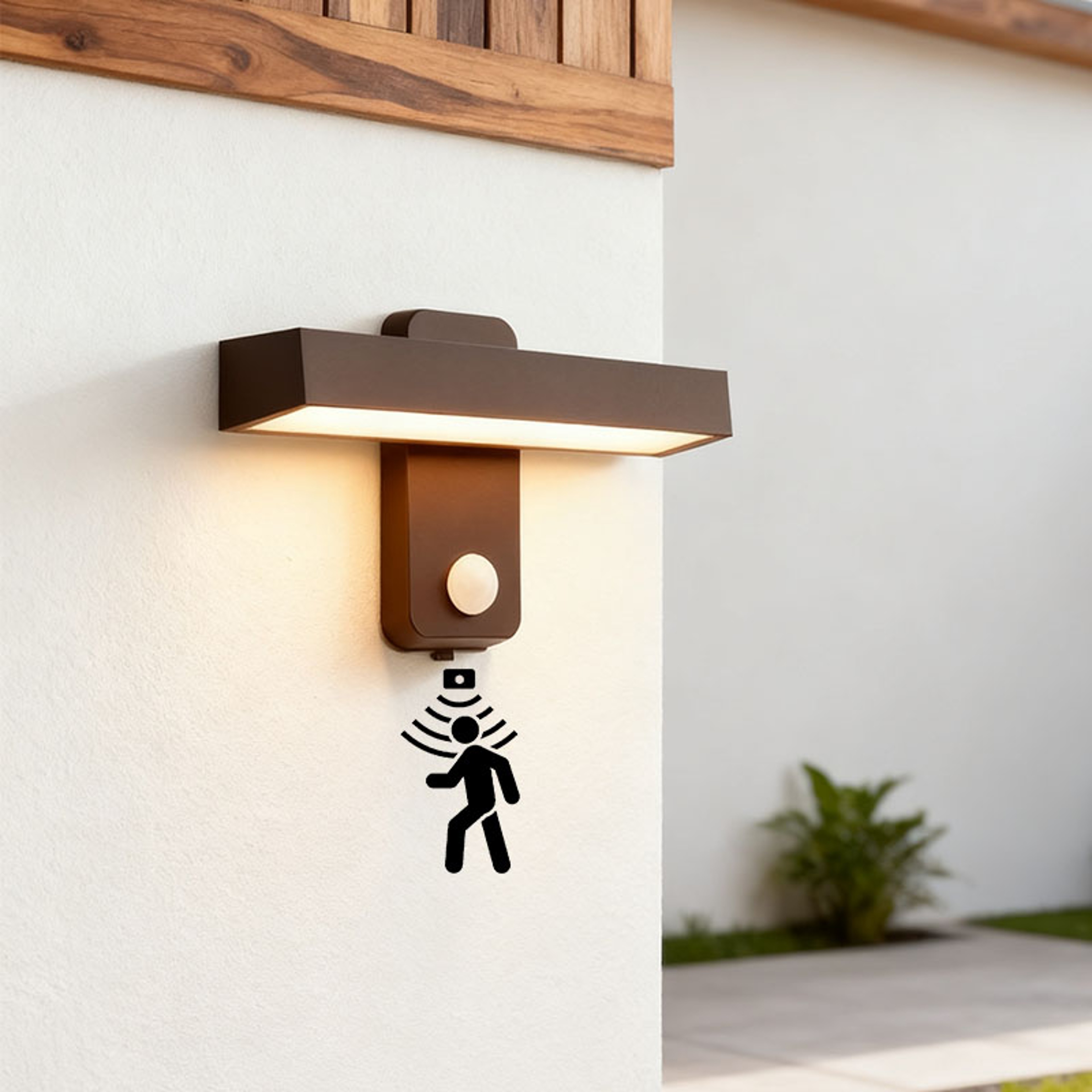 LED Outdoor Wall Lamp IP65 Motion Sensor Waterproof Rotatable Porch Light Villa Entrance Courtyard  0