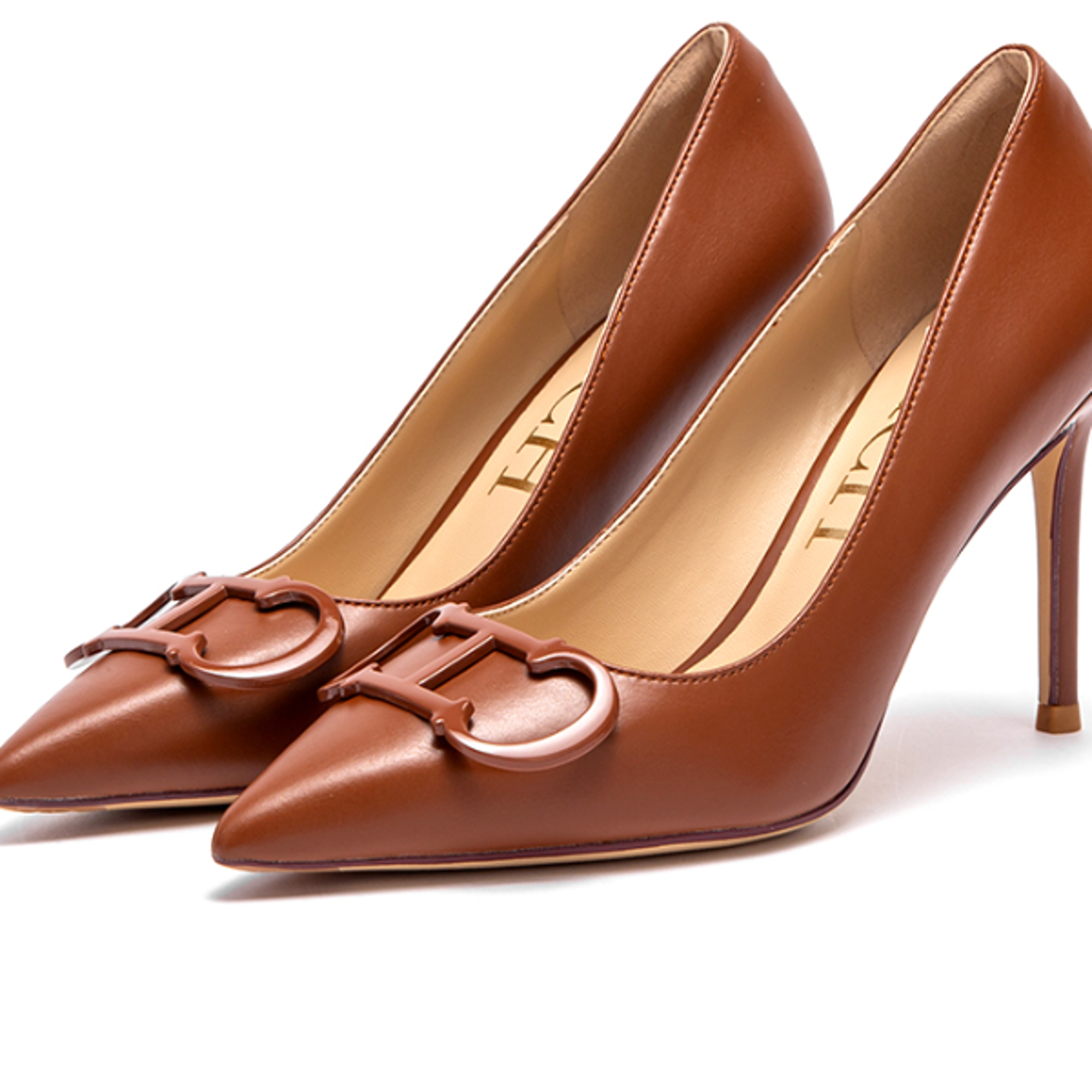 Women High Heels Pointed Metal Buckle Dress Shoes New Party Carnival Heels for Confident Women