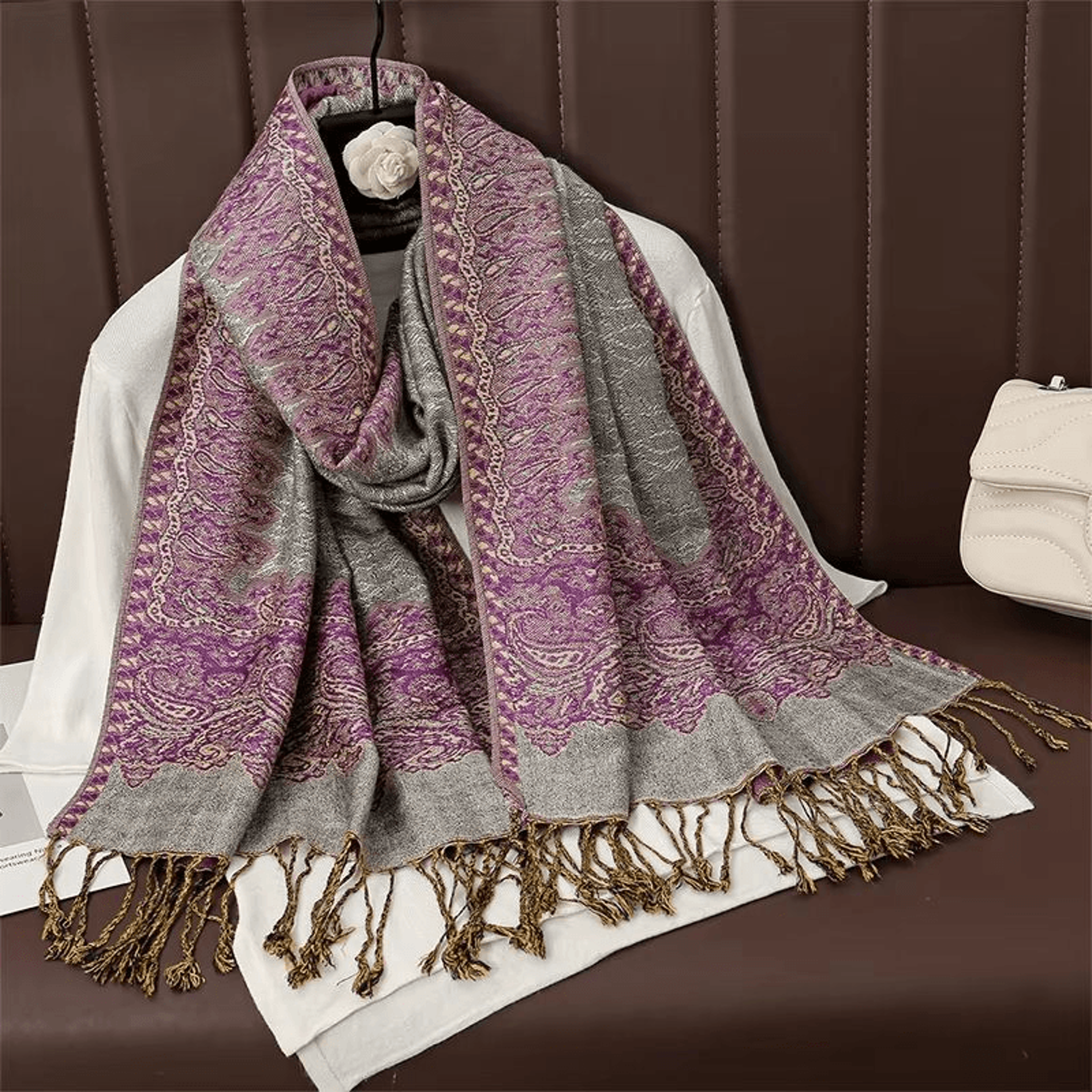 Lightweight cashmere wrap for fall and winter
