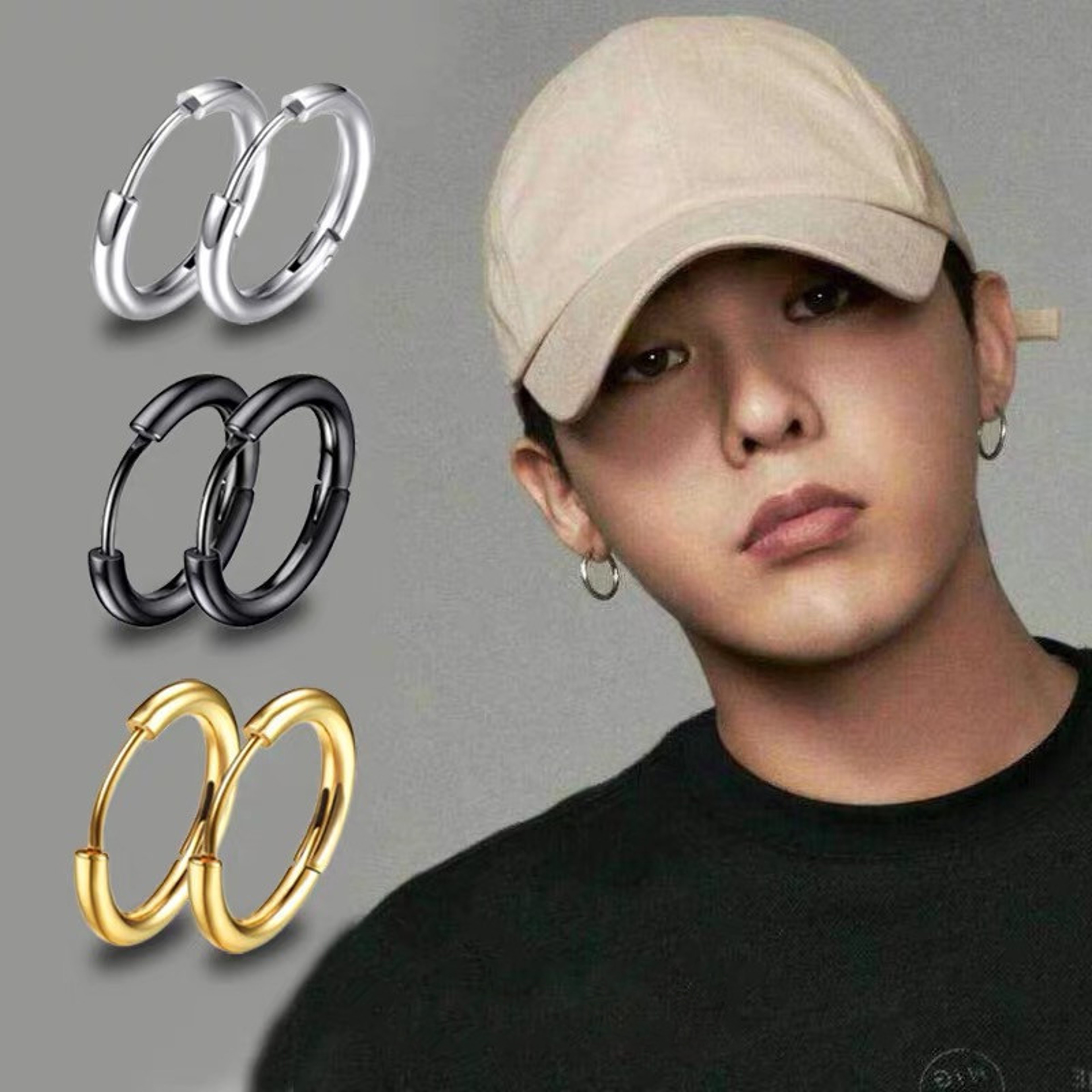 Stainless Steel Hoop Earrings For Women And Men Gold Color Small Earrings For Girls Durable Jewelle 1