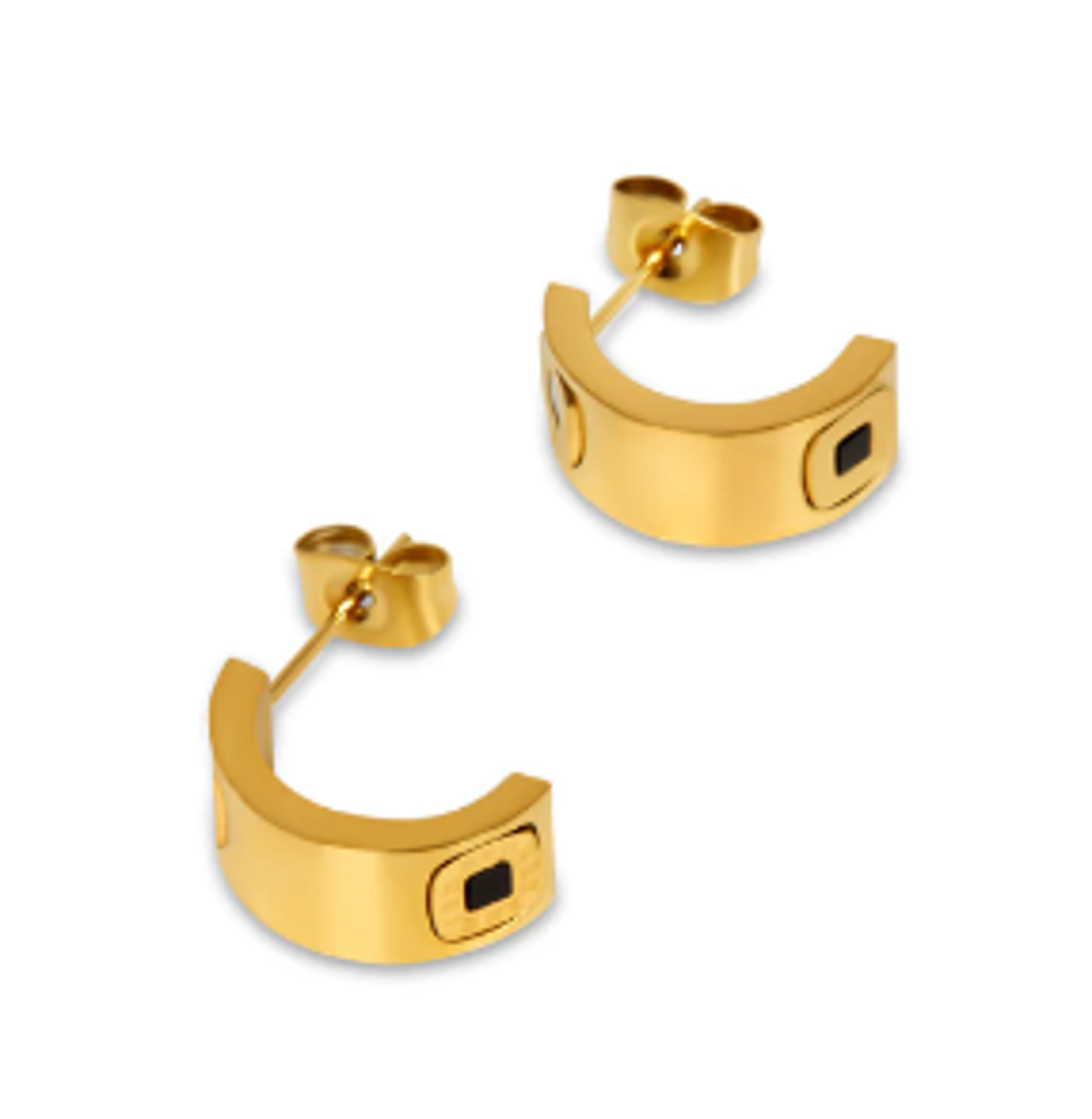 Hoop Earrings For Women Trendy Golden Stainless Steel Elegant Jewellery For Women New Fashion Earri 5