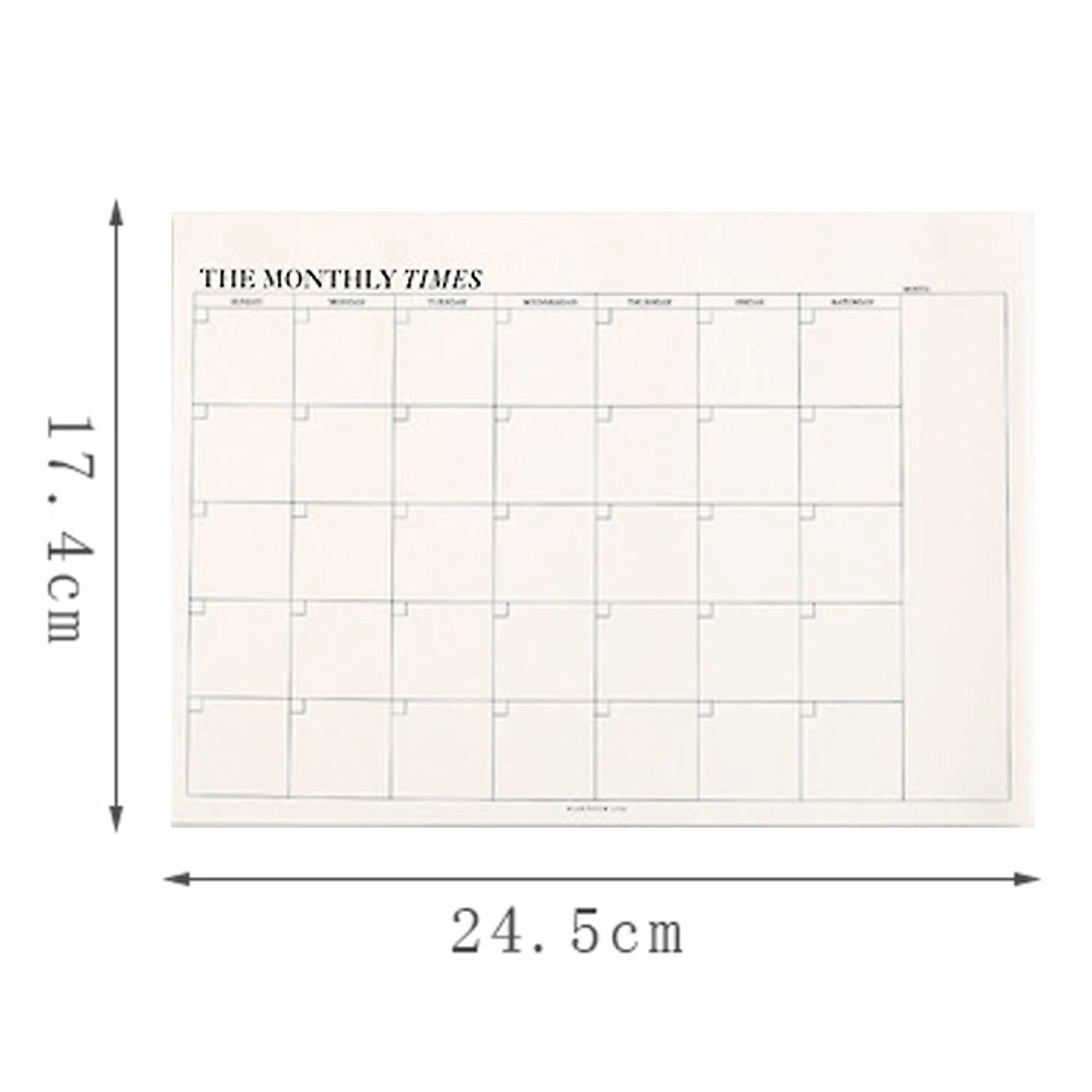 Weekly Planner Monthly Undated Agenda Notebook Schedules Study Planner Stationery Office School Sup