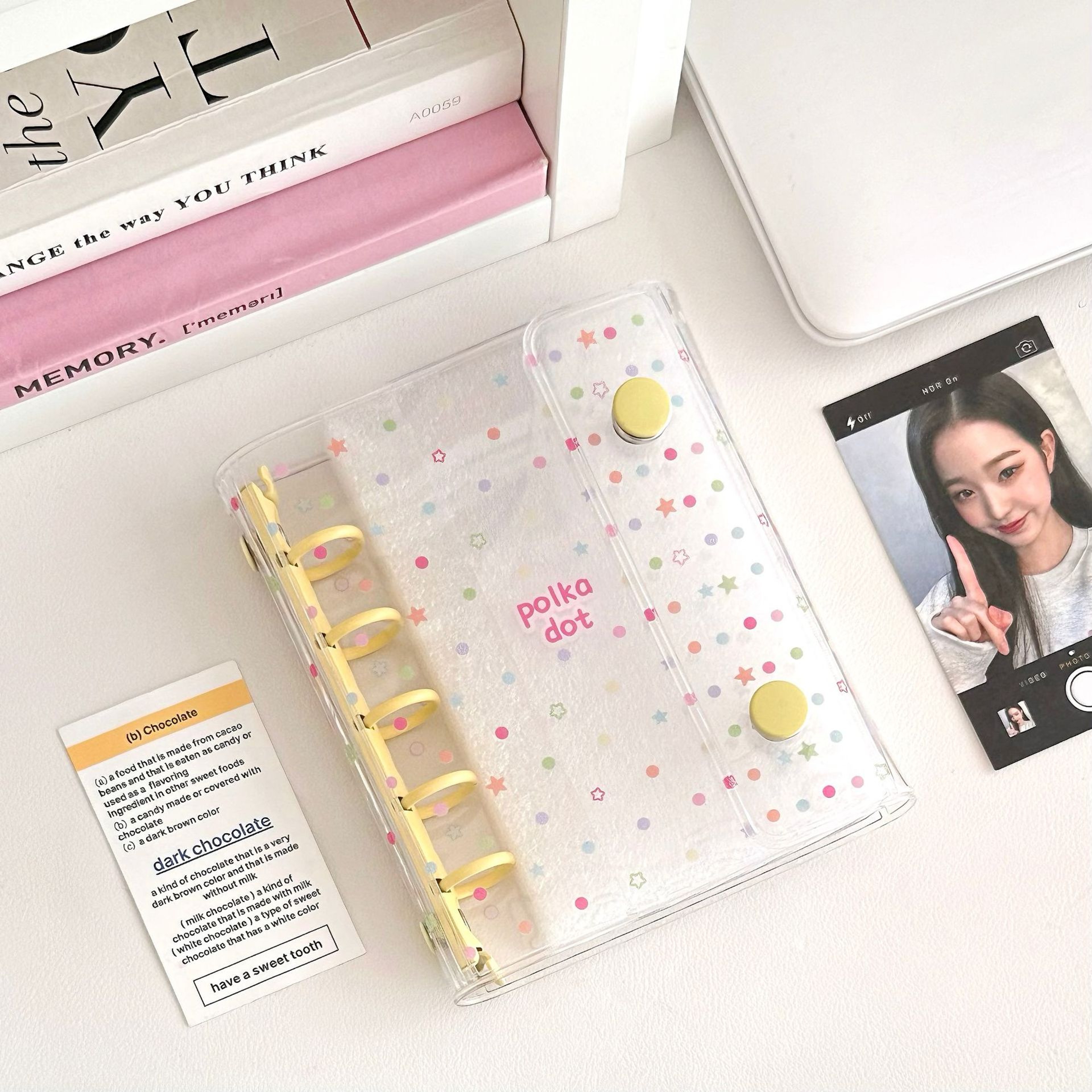 Hand Book Inner Card Booklet Binder Loose Page Collect Book Photo Cards Diary Agenda Planner Cover  8