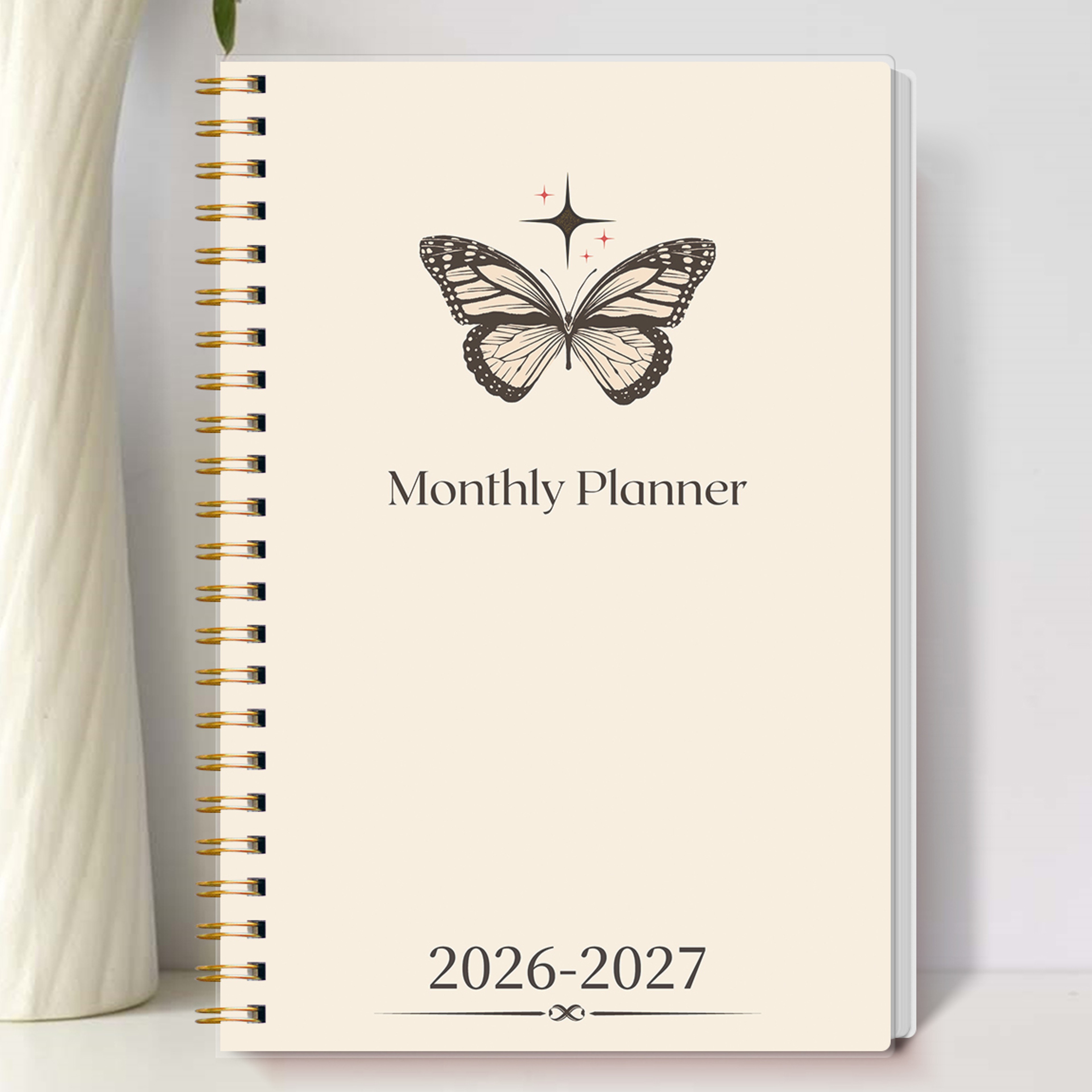 Weekly  Monthly Planner Spiral Organizer With Calendar  Notes School  Office Supplies 1