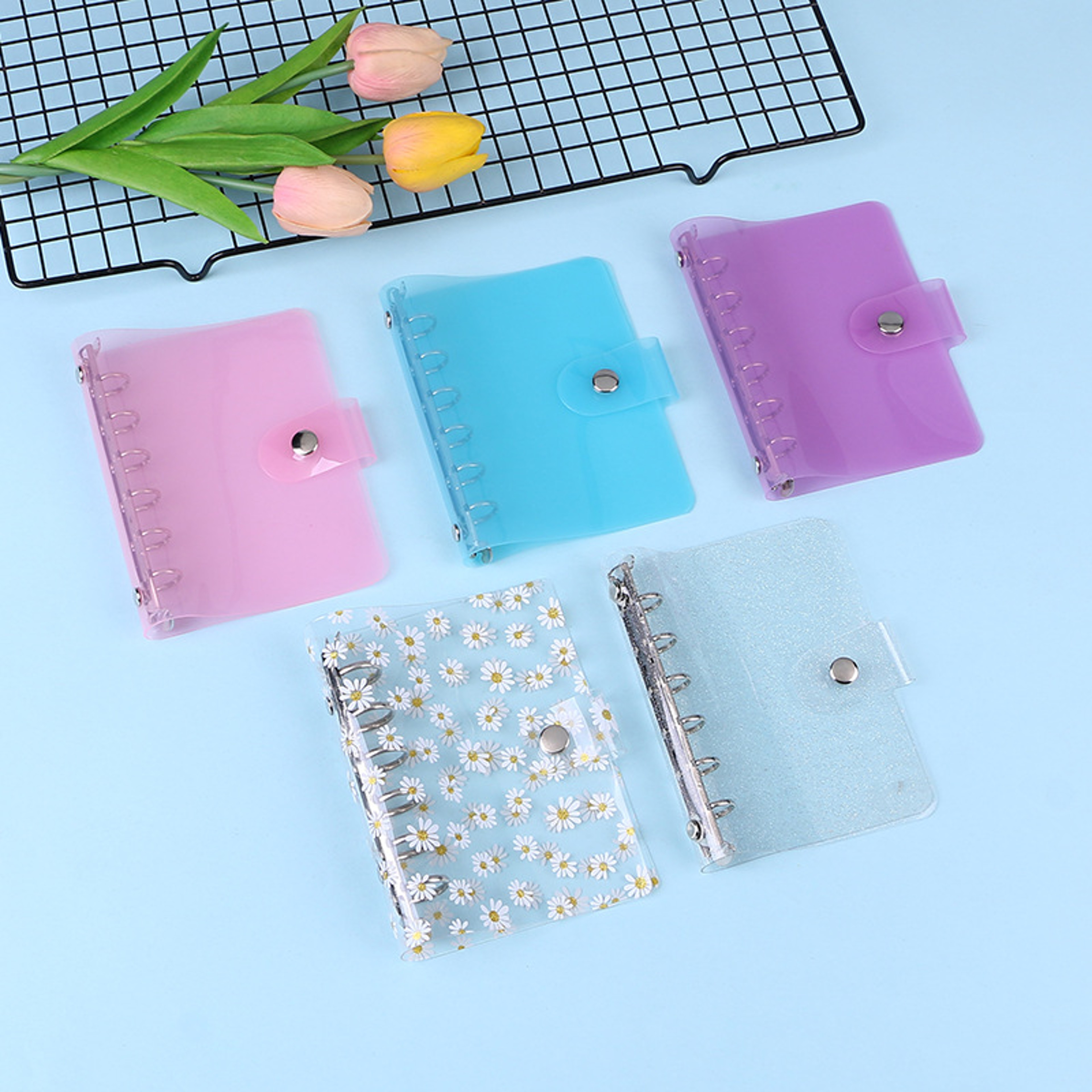 Glittery Bling Binder Notebook Cover Diary Agenda Planner Paper Cover For School Stationery 3