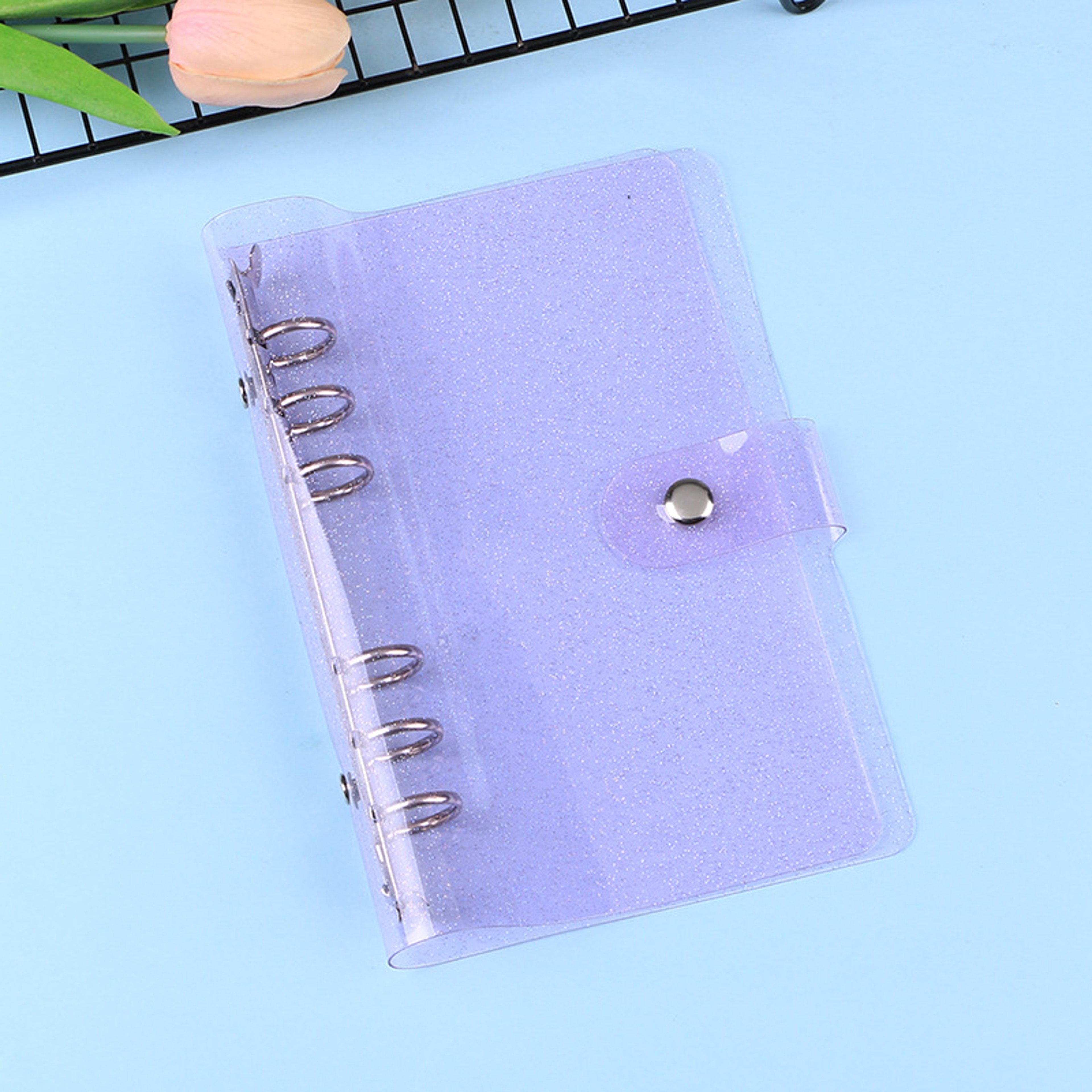 Glittery Bling Binder Notebook Cover Diary Agenda Planner Paper Cover For School Stationery 11
