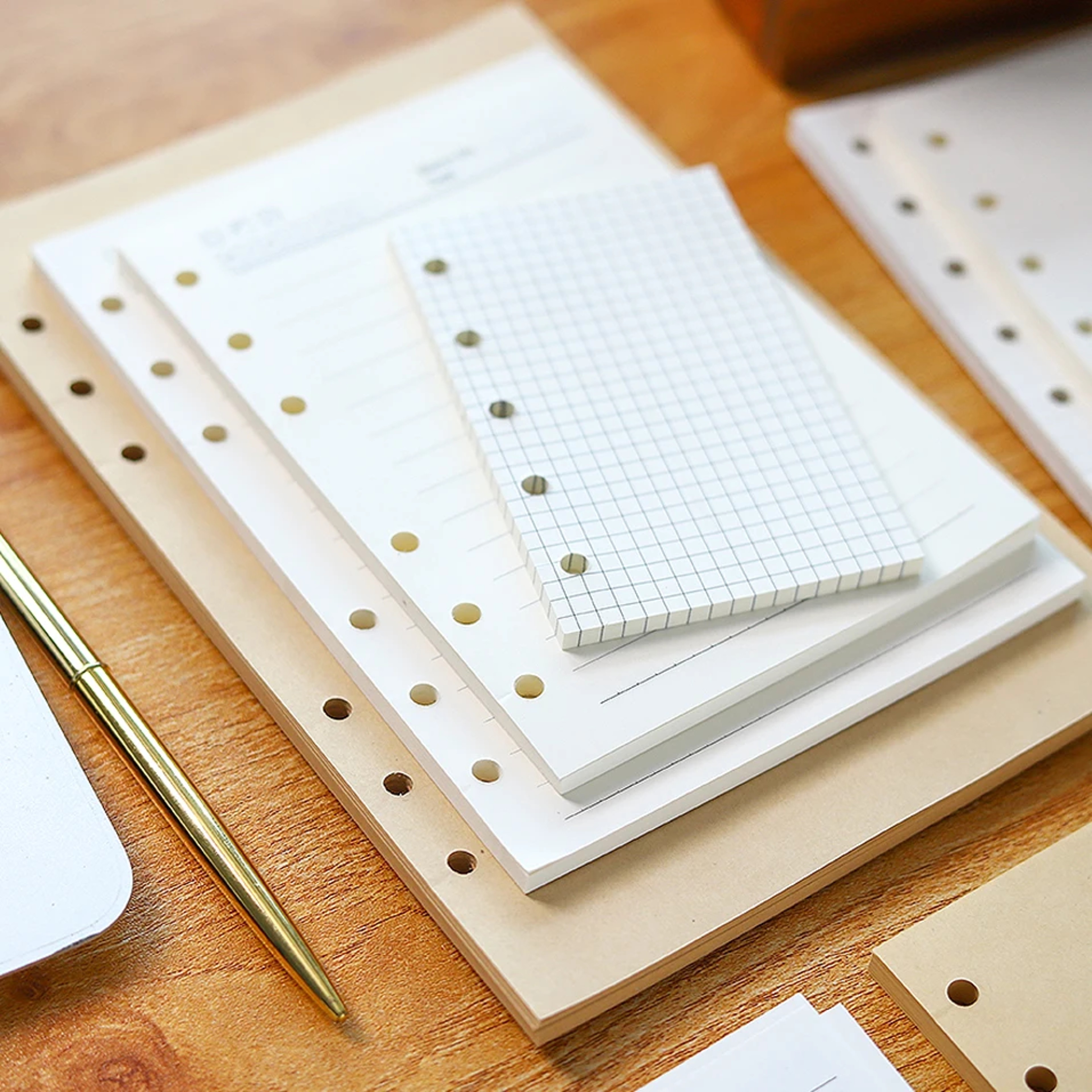 High Quality Ring Binder Notebook Insert Refills Loose Leaf Spiral Diary Planner Paper Durable Inne