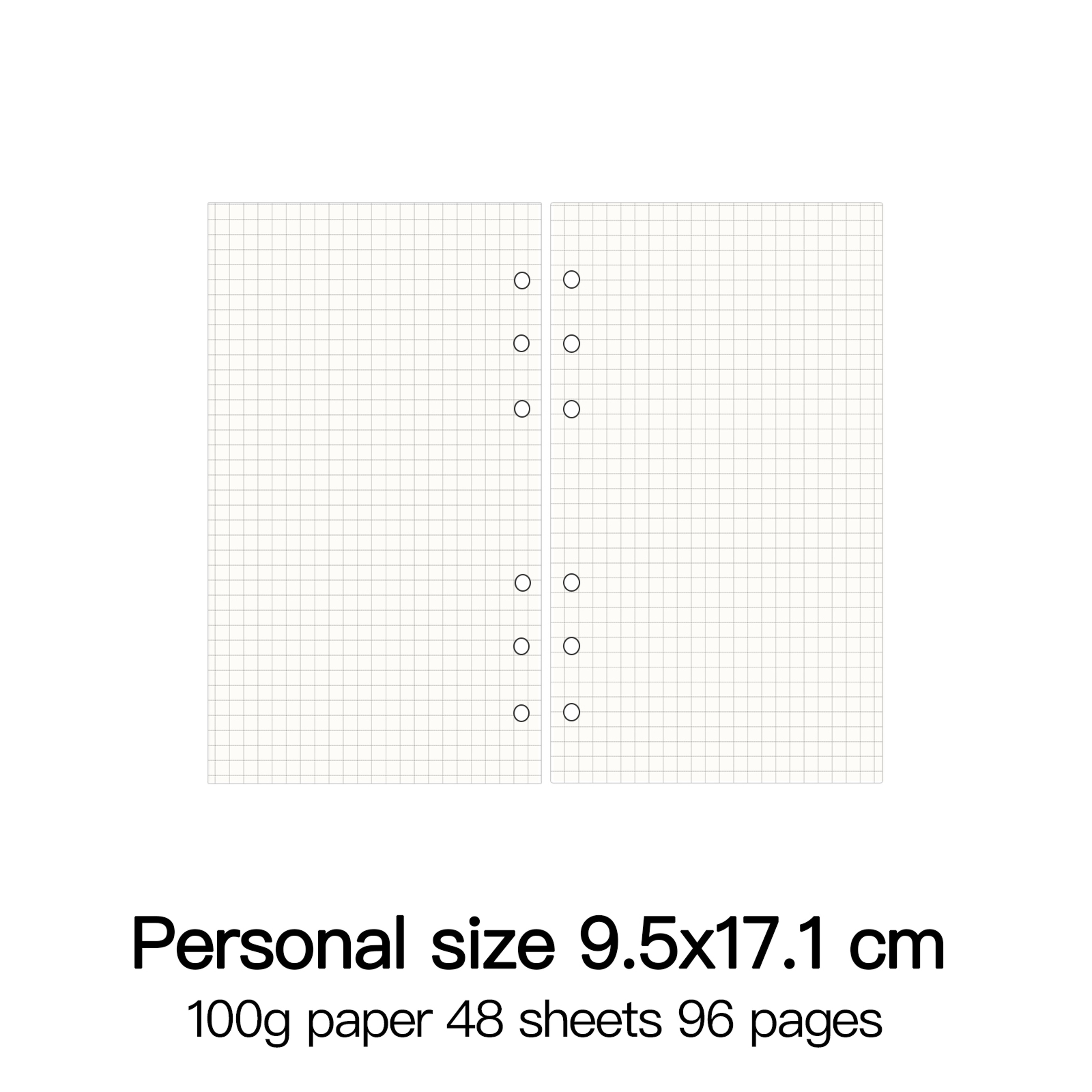 High Quality Ring Binder Notebook Insert Refills Loose Leaf Spiral Diary Planner Paper Durable Inne