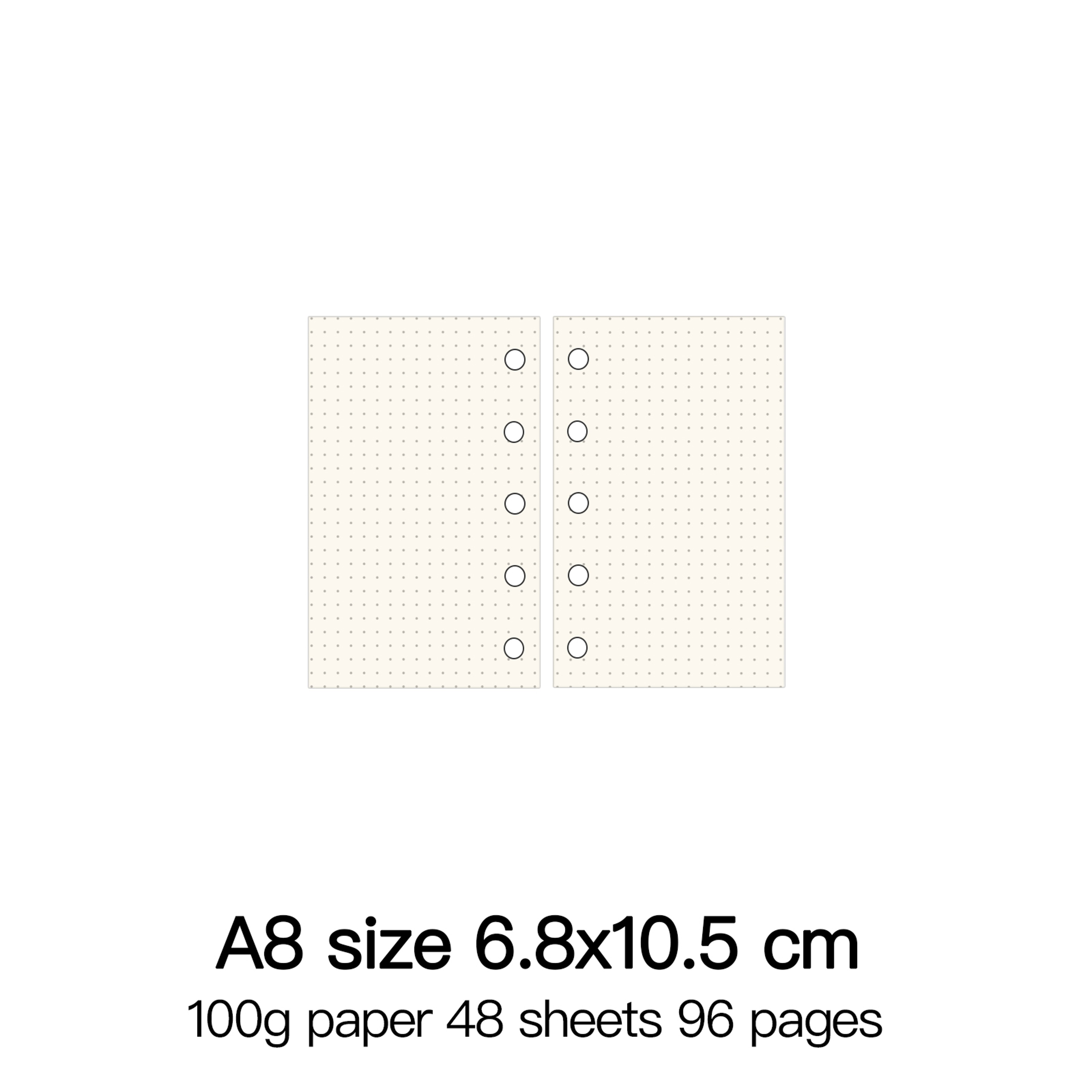 High Quality Ring Binder Notebook Insert Refills Loose Leaf Spiral Diary Planner Paper Durable Inne