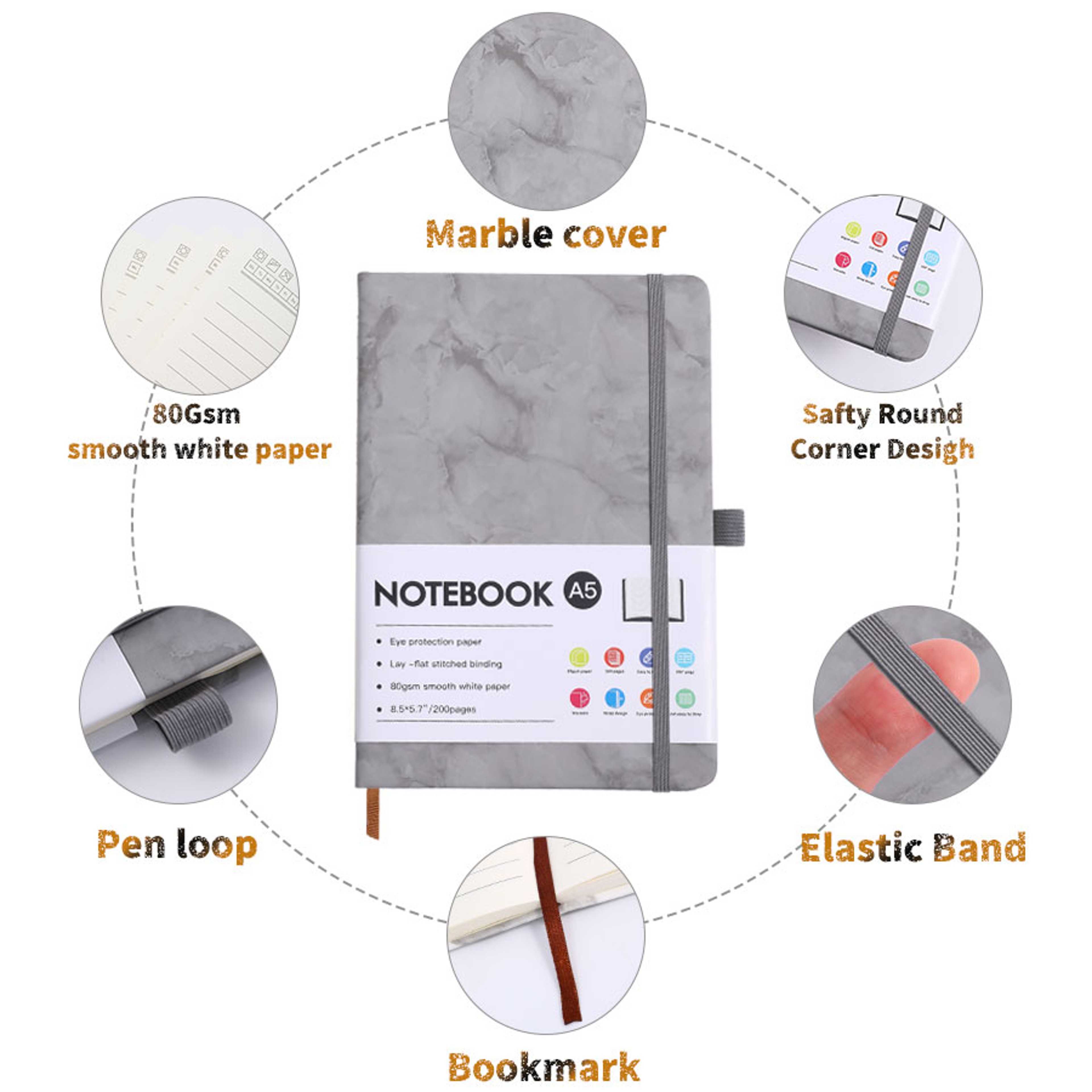 Paper Notebook For Office Professional Style Notebook With Thickened Paper Compact Lightweight Plan 3