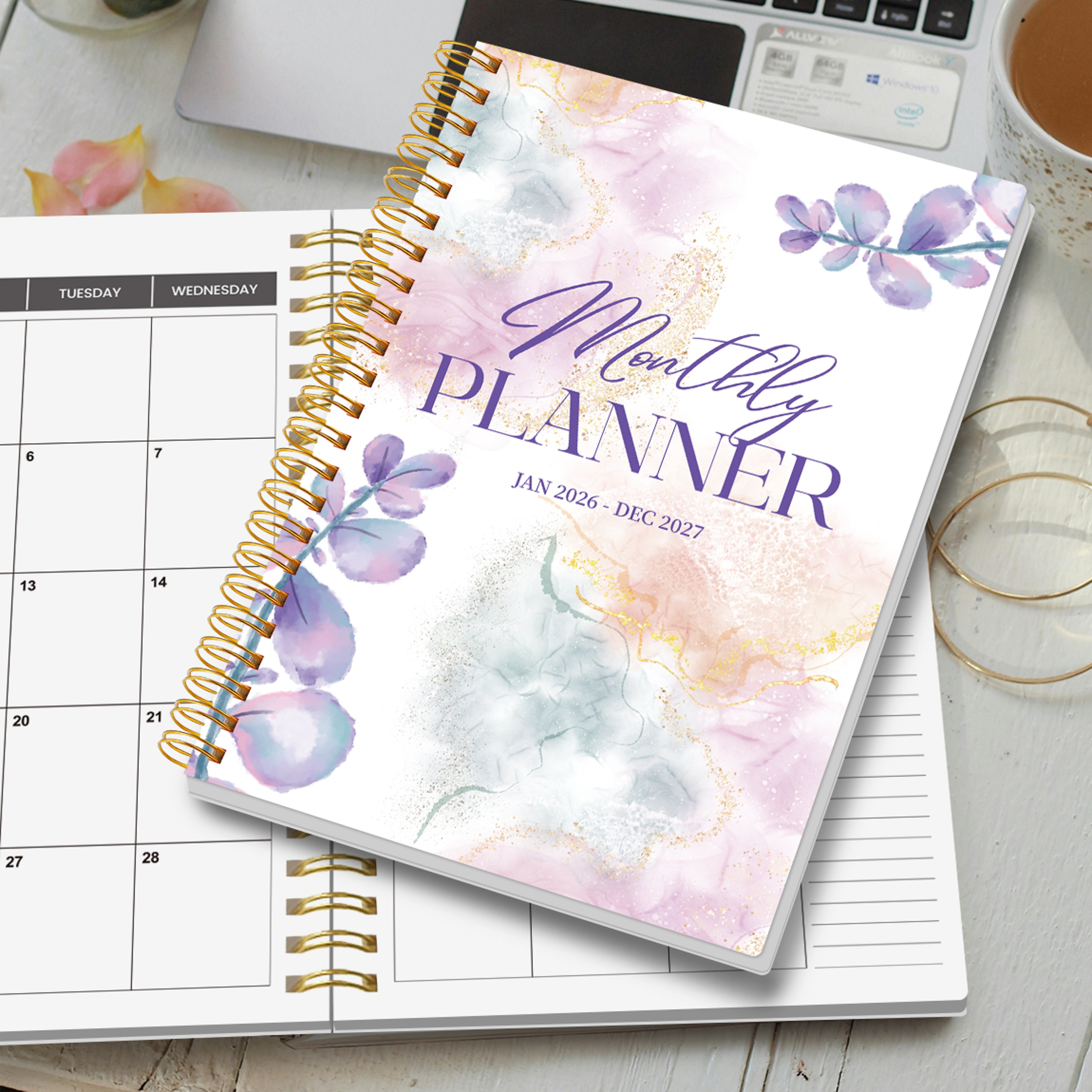 Weekly  Monthly Planner Spiral Organizer With Calendar  Notes School  Office Supplies Schedule  Pla 3