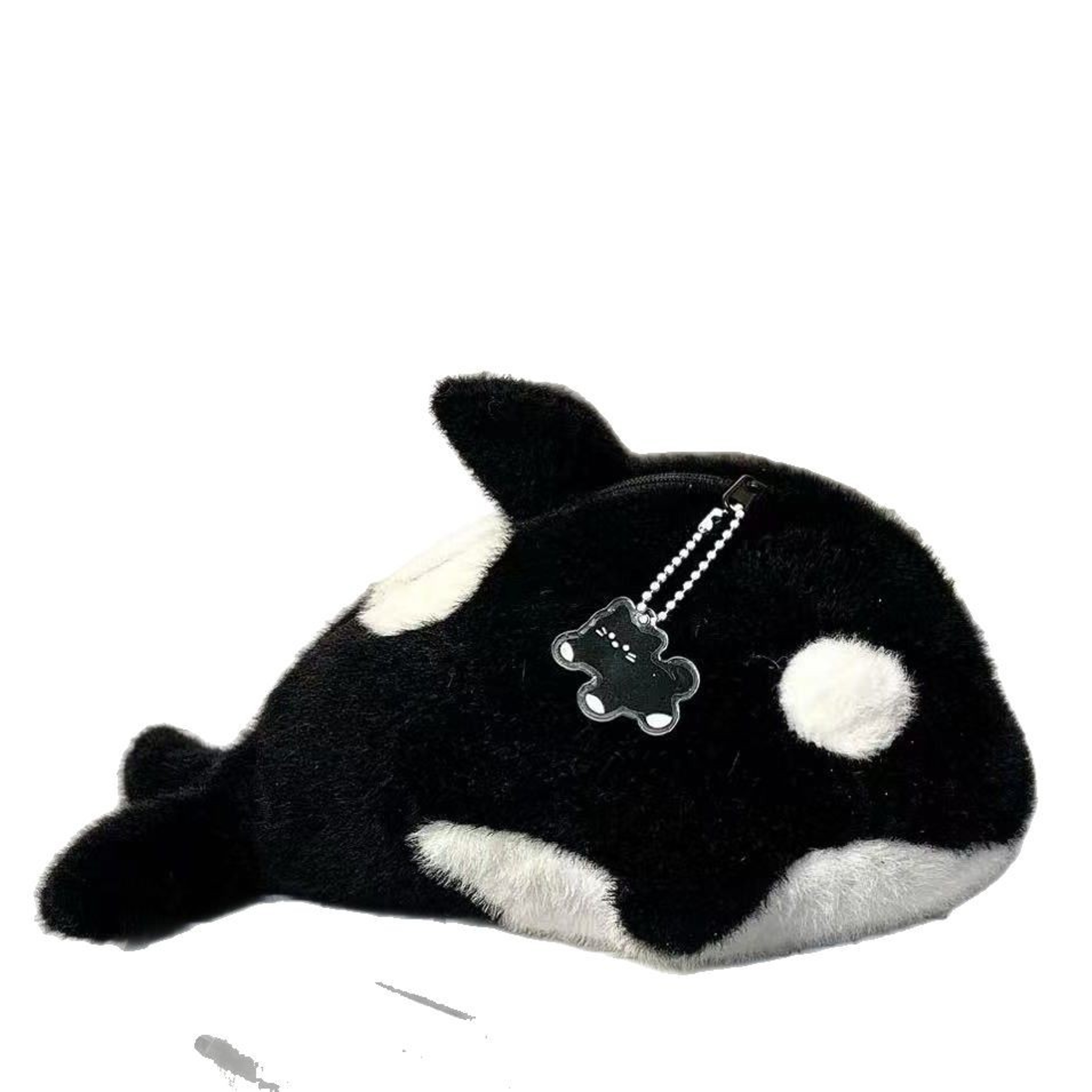 Adorable Killer Whale Plush Pencil Bag Spacious Soft School Supply Organizer Cute Creative Statione 4