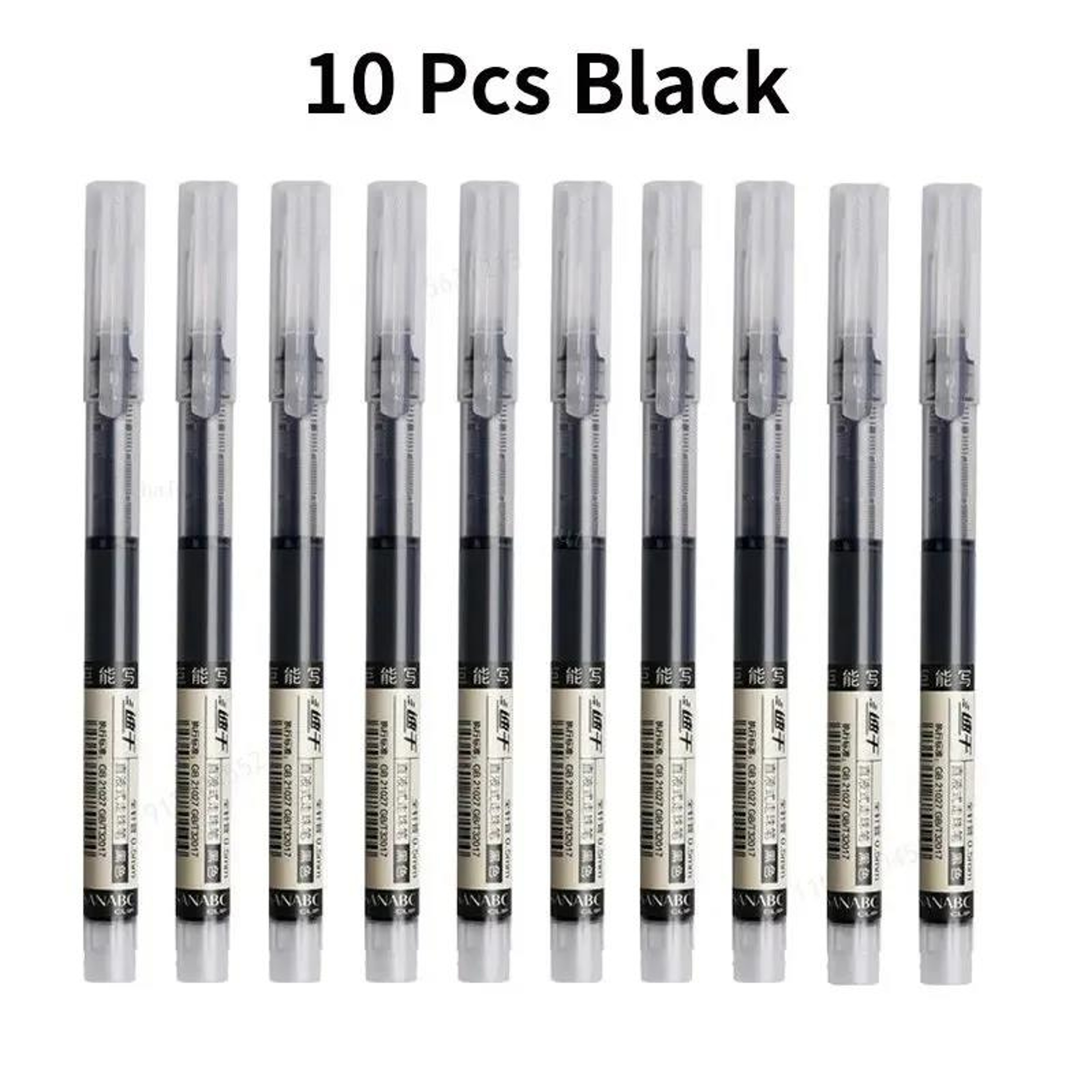 Needle Type Gel Pens Straight Liquid Black Blue Red Writing Pens School Stationery Office Supplies  6