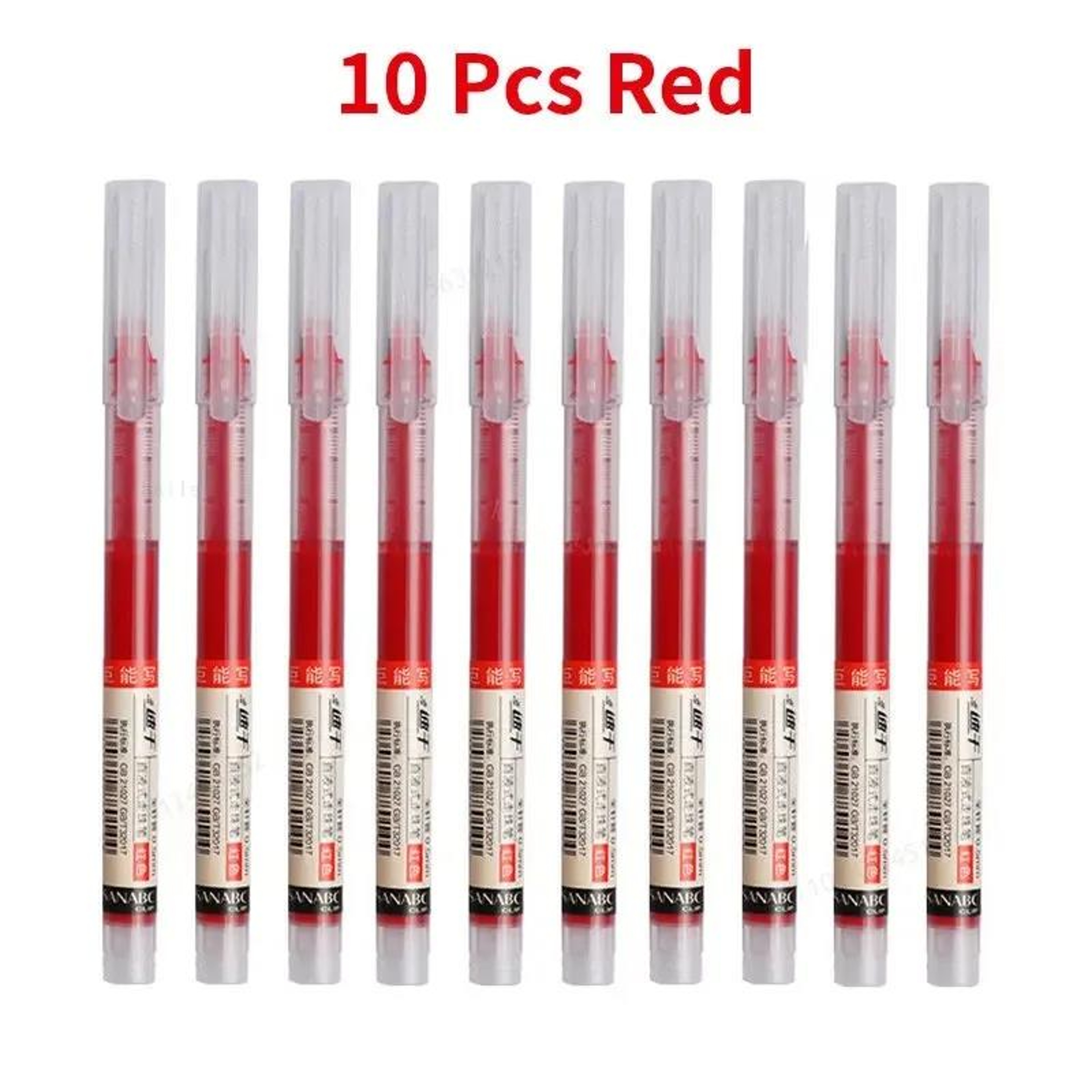 Needle Type Gel Pens Straight Liquid Black Blue Red Writing Pens School Stationery Office Supplies  8
