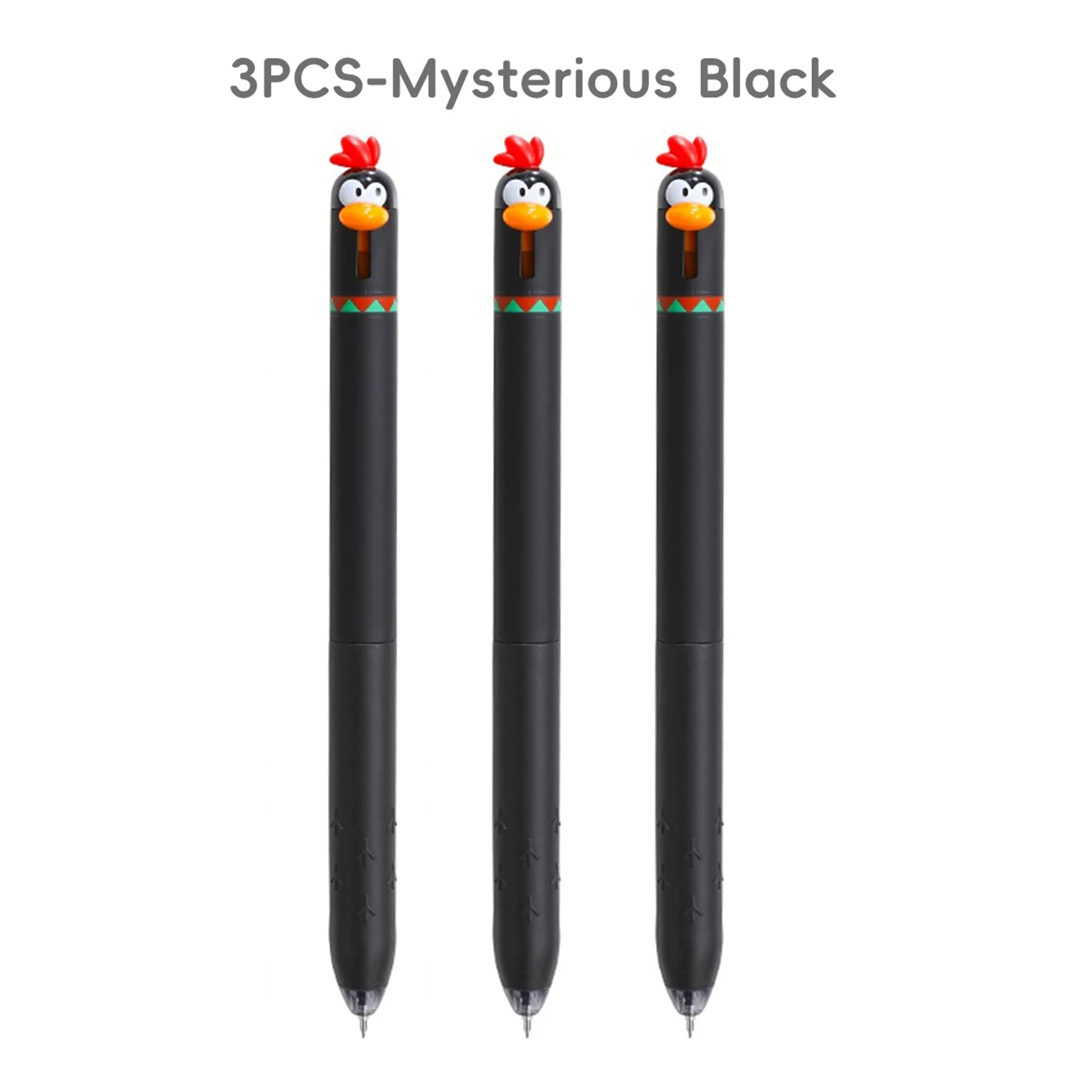 Back To School Funny Gel Pen Chicken Click Pen Stress Relief Toy FastDrying Ink For School Office 4