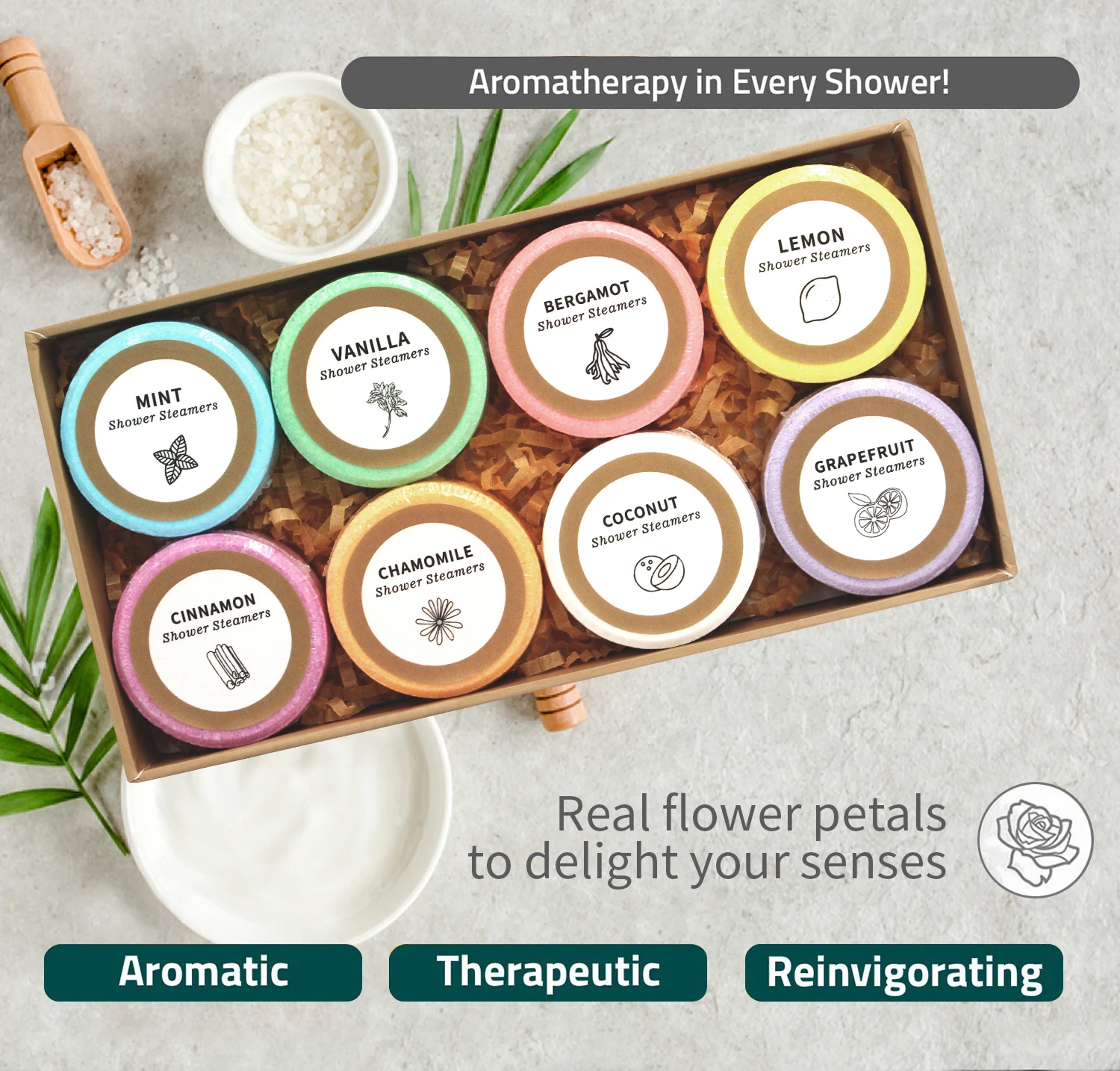 Shower Steamers Shower Bombs With Essential Oil Gifts For Her Home Spa Relaxation  SelfCare Perfect 2
