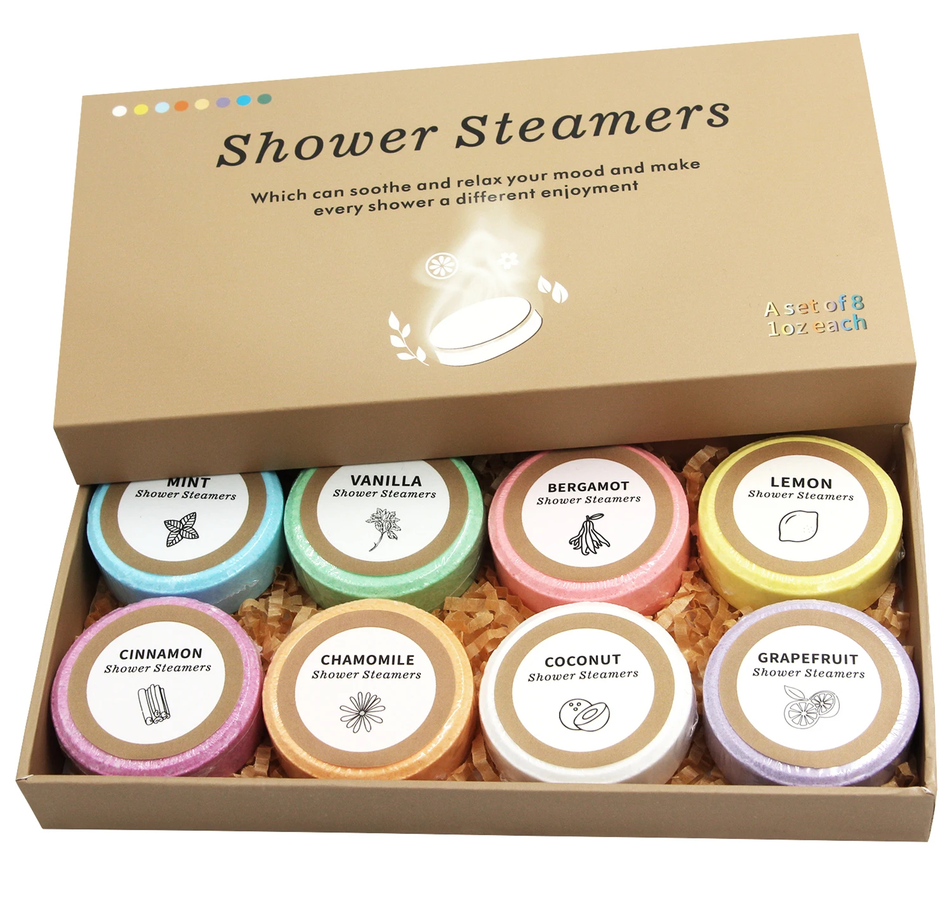 Shower Steamers Shower Bombs With Essential Oil Gifts For Her Home Spa Relaxation  SelfCare Perfect 0