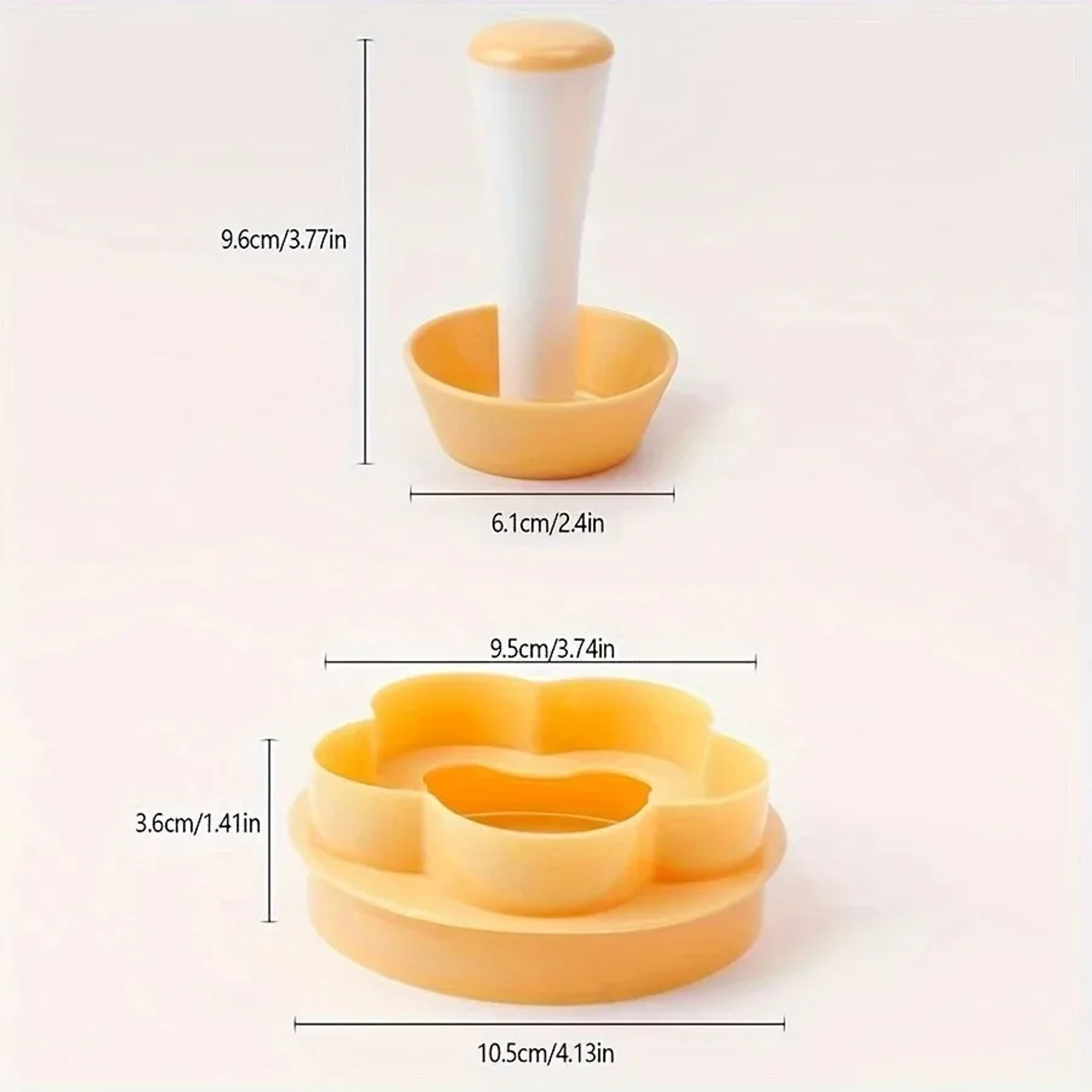 Flower Shaped Pastry Tamper Creative Dough Presser  Cake Mold For BiscuitsPies DIY Baking Tools Kit 5