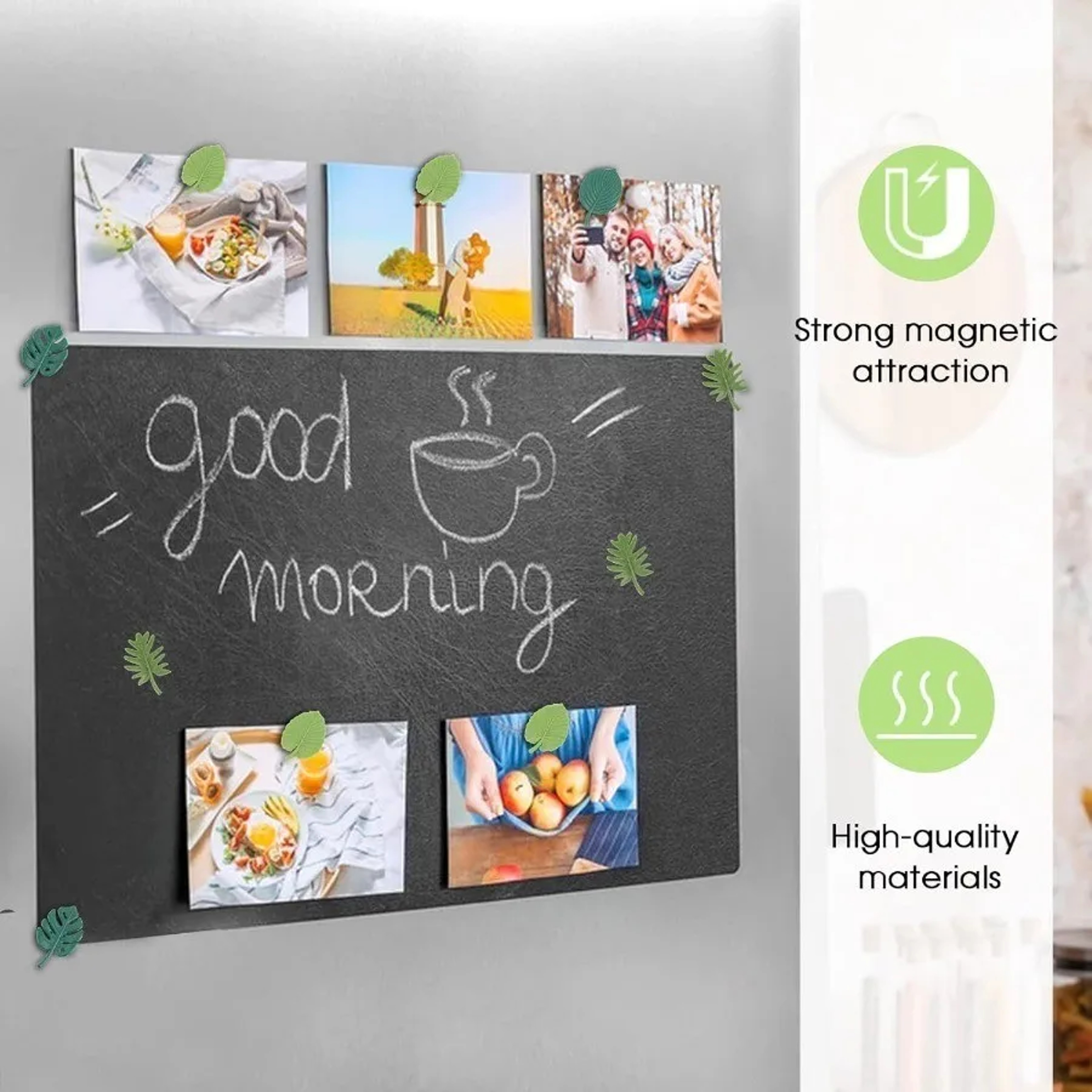Plant Leaves Fridge Magnets, Decorative ABS Magnetic Patches, Home Whiteboard Magnets, Fridge Decor for Kitchen – view 4