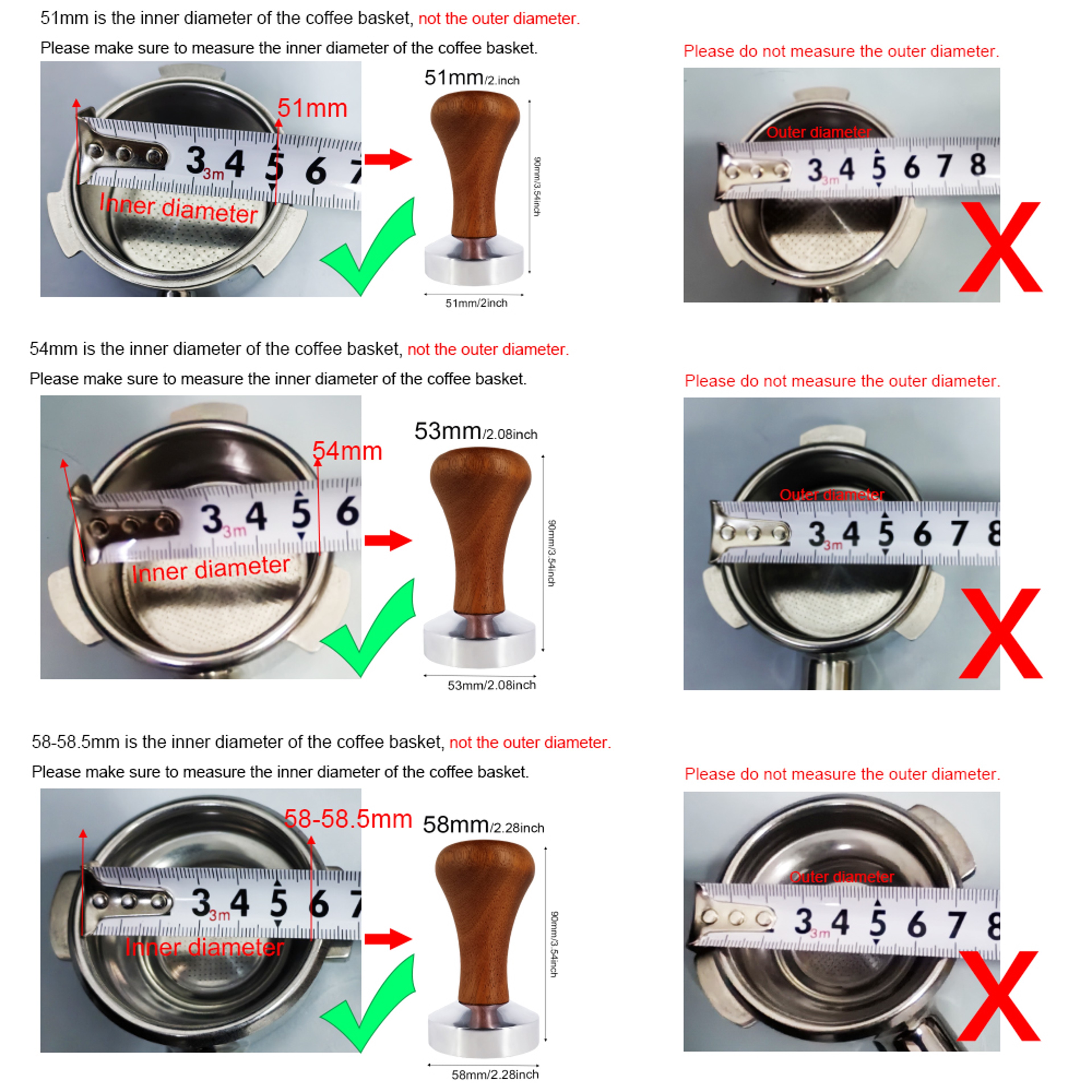 Aluminium Espresso Tamper, Durable Coffee Powder Compactor, Fit for Perfect Coffee Grounds – view 4