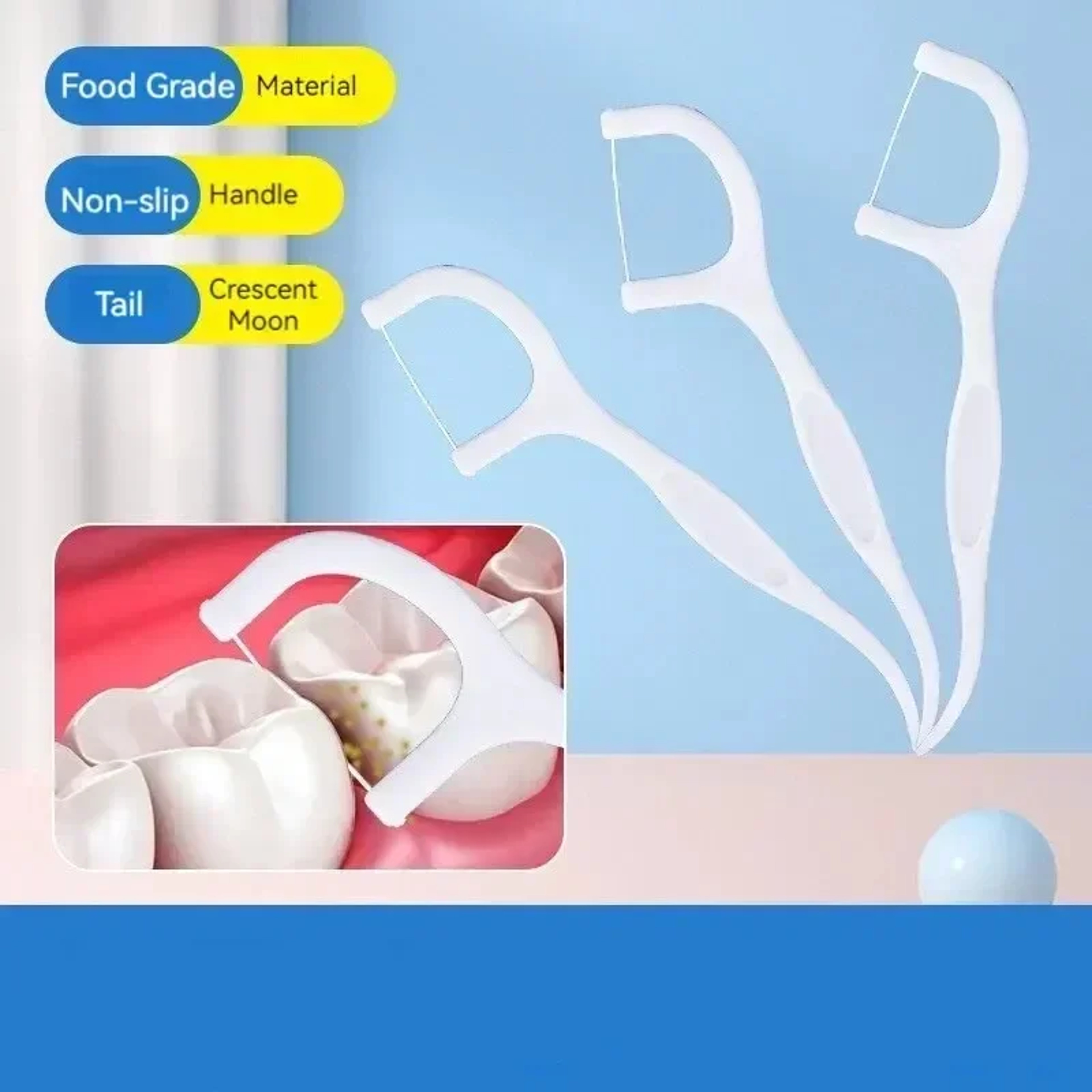 Disposable Dental Floss Sticks Inter Dental Cleaner TravelFriendly Oral Hygiene Essential Portable  1