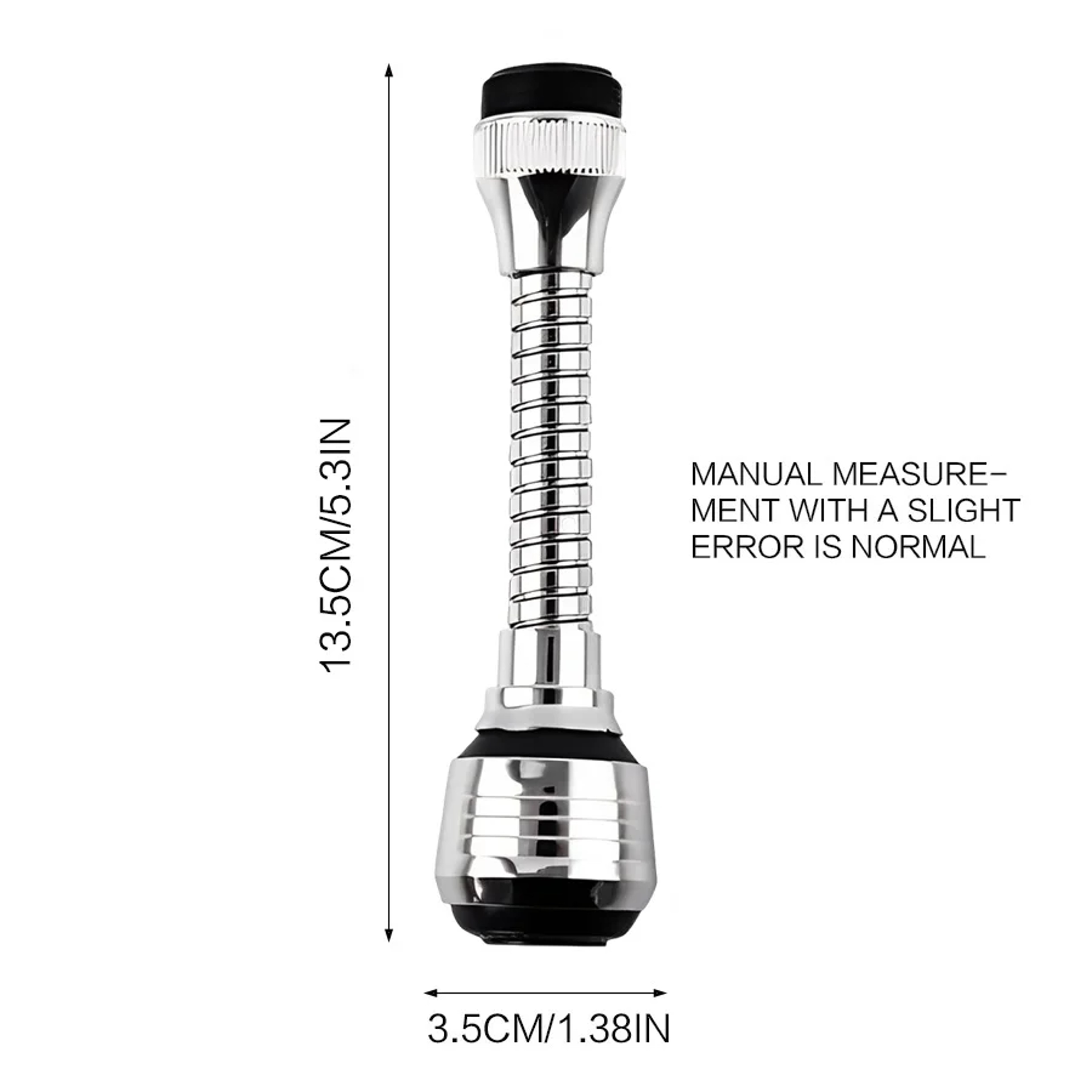 Kitchen Stainless Steel Faucet Sprinkler, Water-saving Device, Lengthening Rotating Spray Extender, Splash-proof Bubbler – view 2