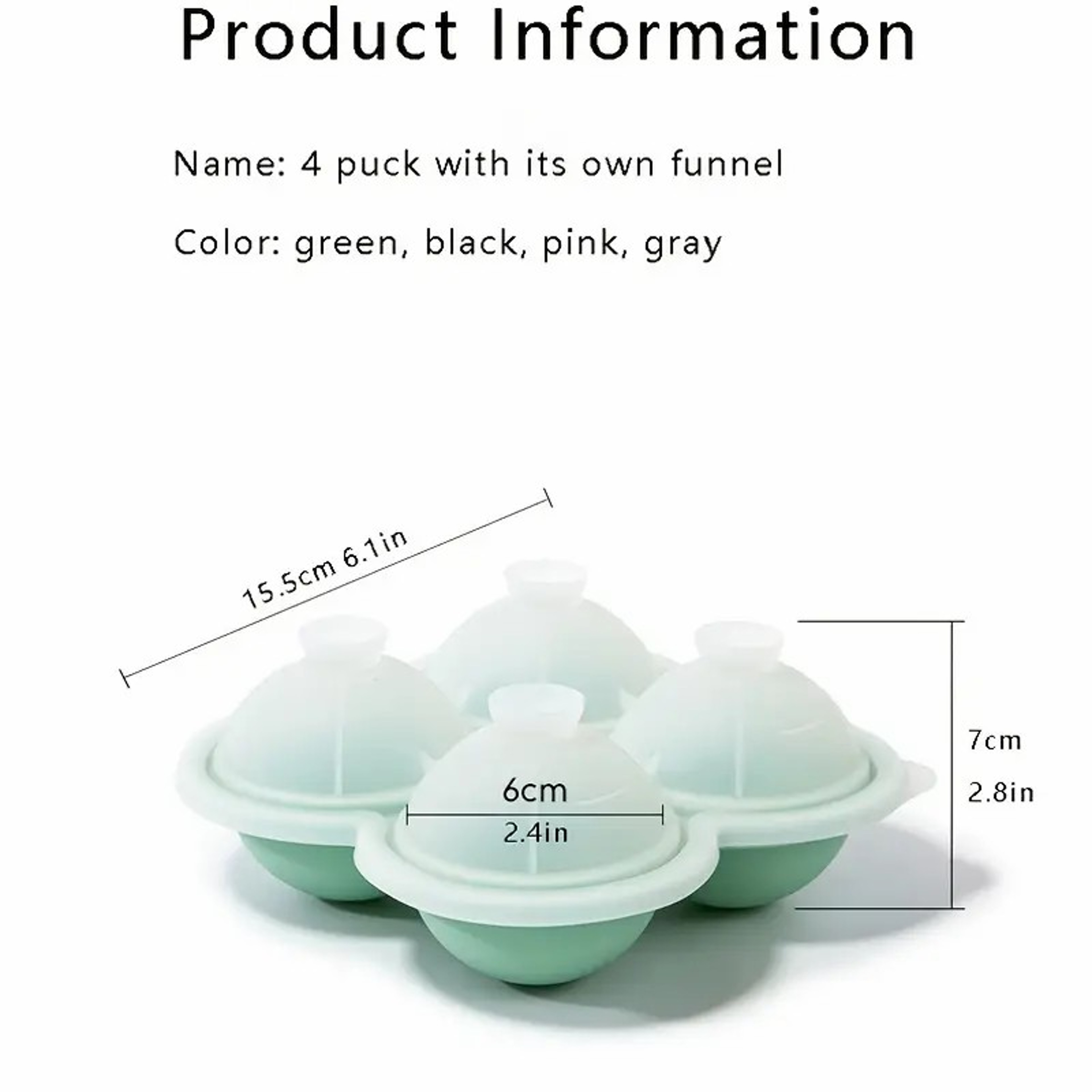 Large Silicone Ice Cube Trays EasyRelease No Leakage Perfect For Whiskey Cocktails Juice Parties 4