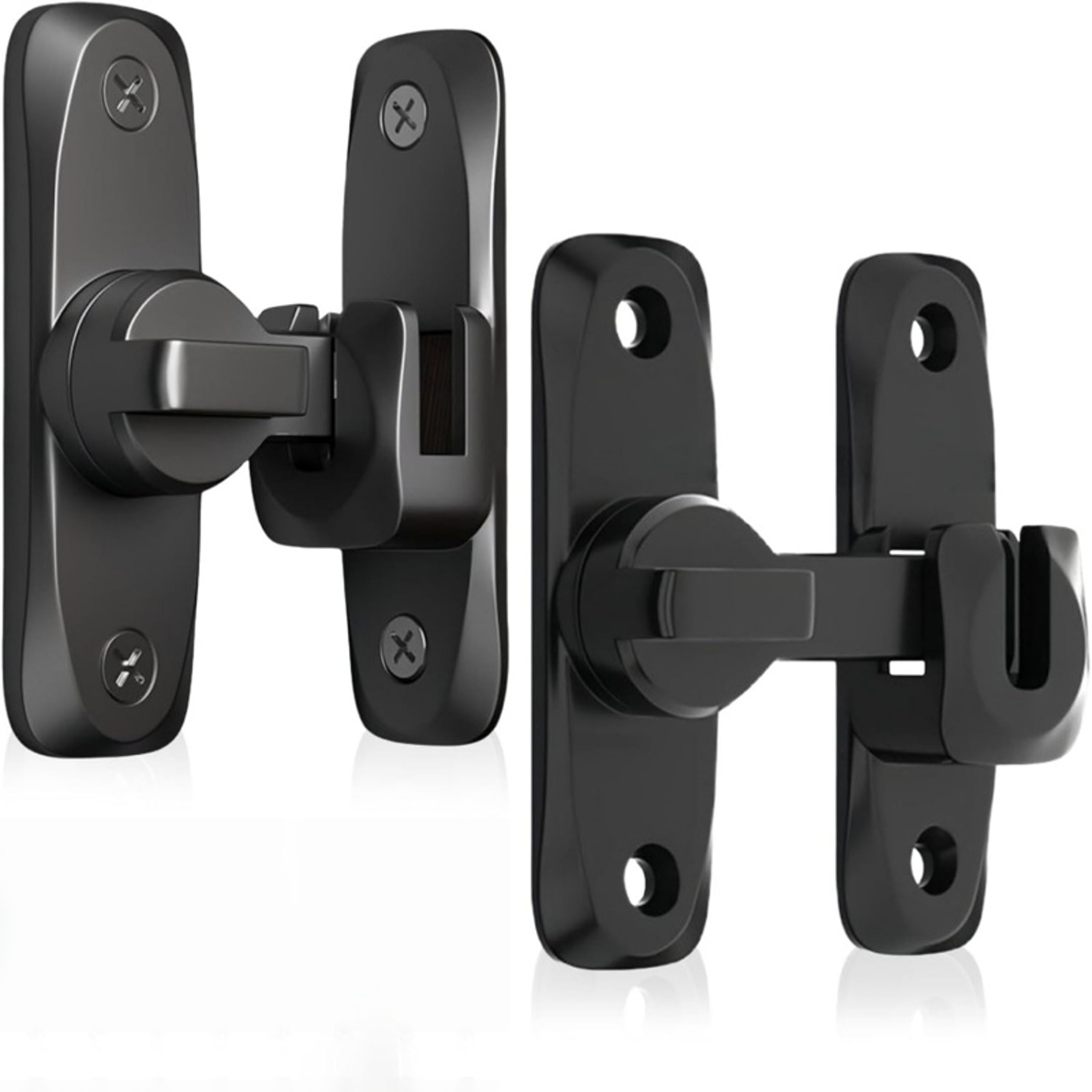 Heavy-Duty Flip-Up Door Latches, Degree Door Lock, Home Security Sliding Door Latch, Anti-theft Zinc Alloy Doors Bolts – view 1