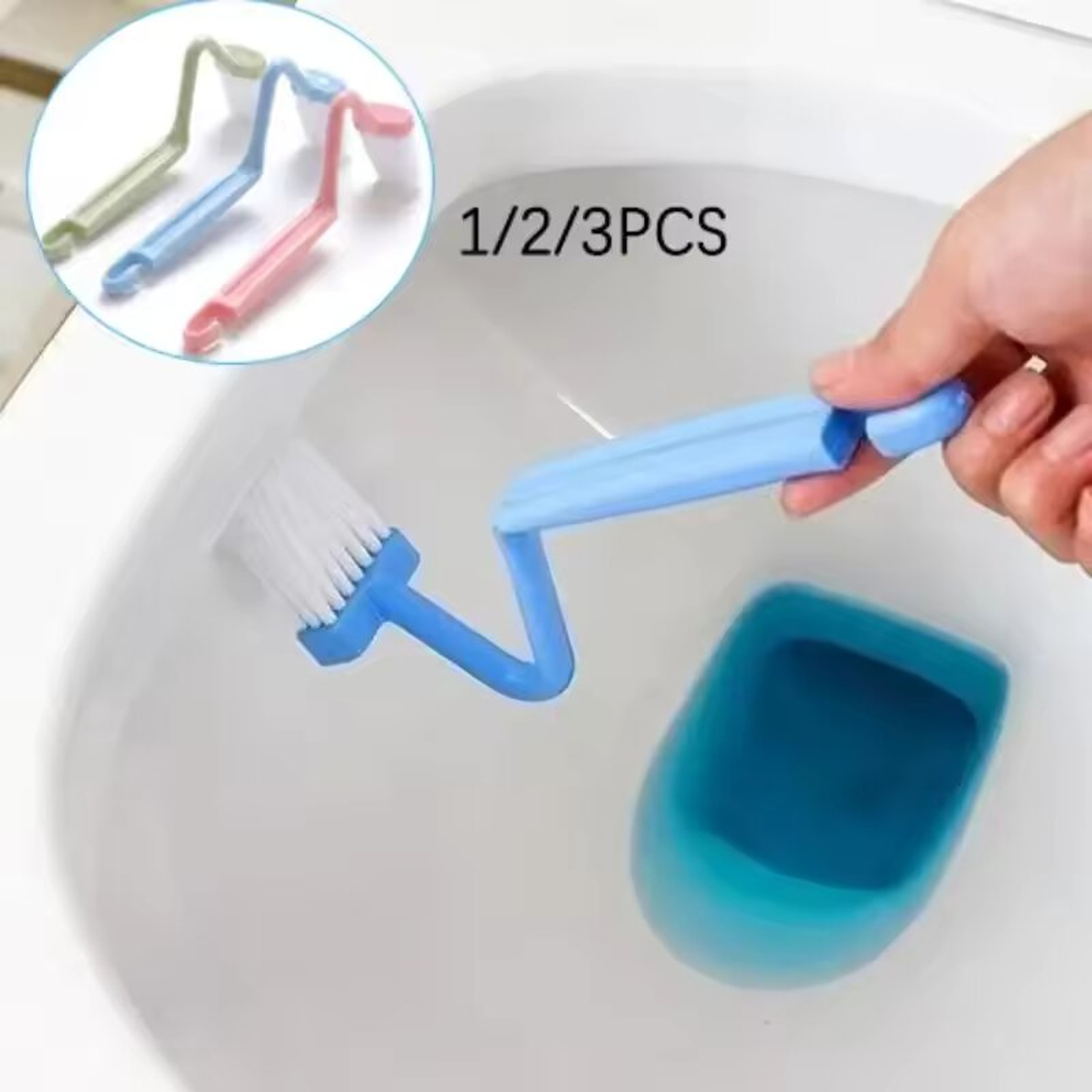 Curved Toilet Brush Long Handle Toilet Cleaning Brushes Household Deep Cleaning Tools For Bathroom  1