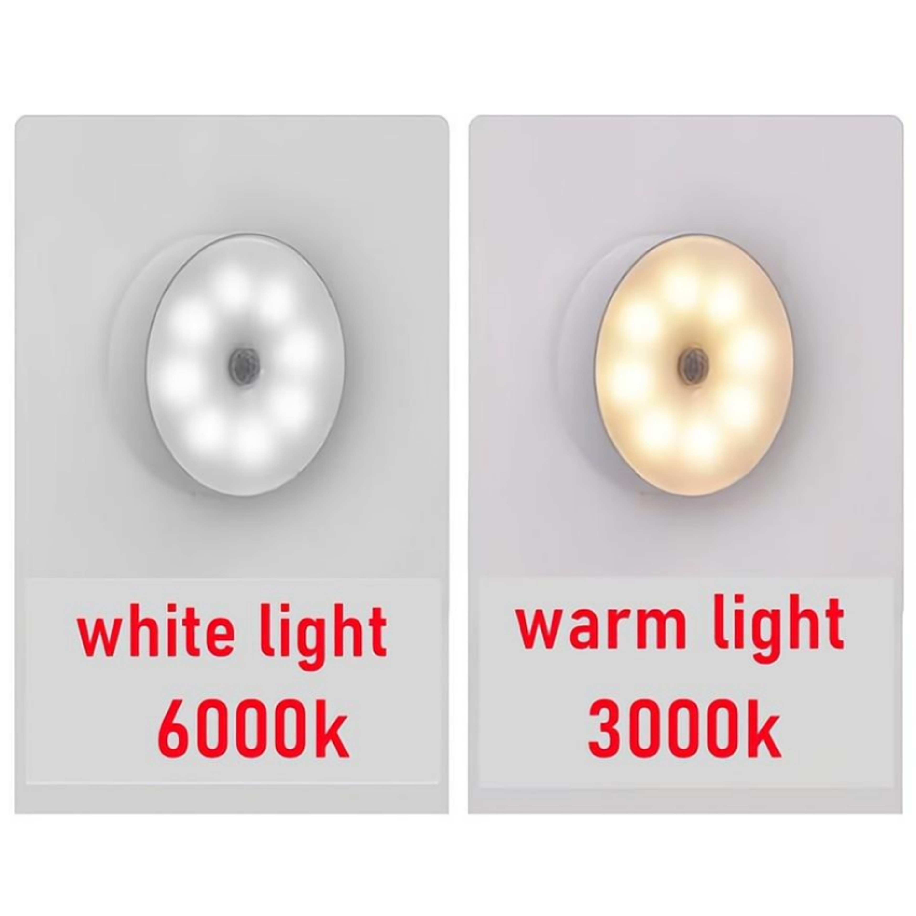 Motion Sensor Light LED USB Night Lights Rechargeable Lamp For Bedroom Staircase Hallway Wardrobe 4