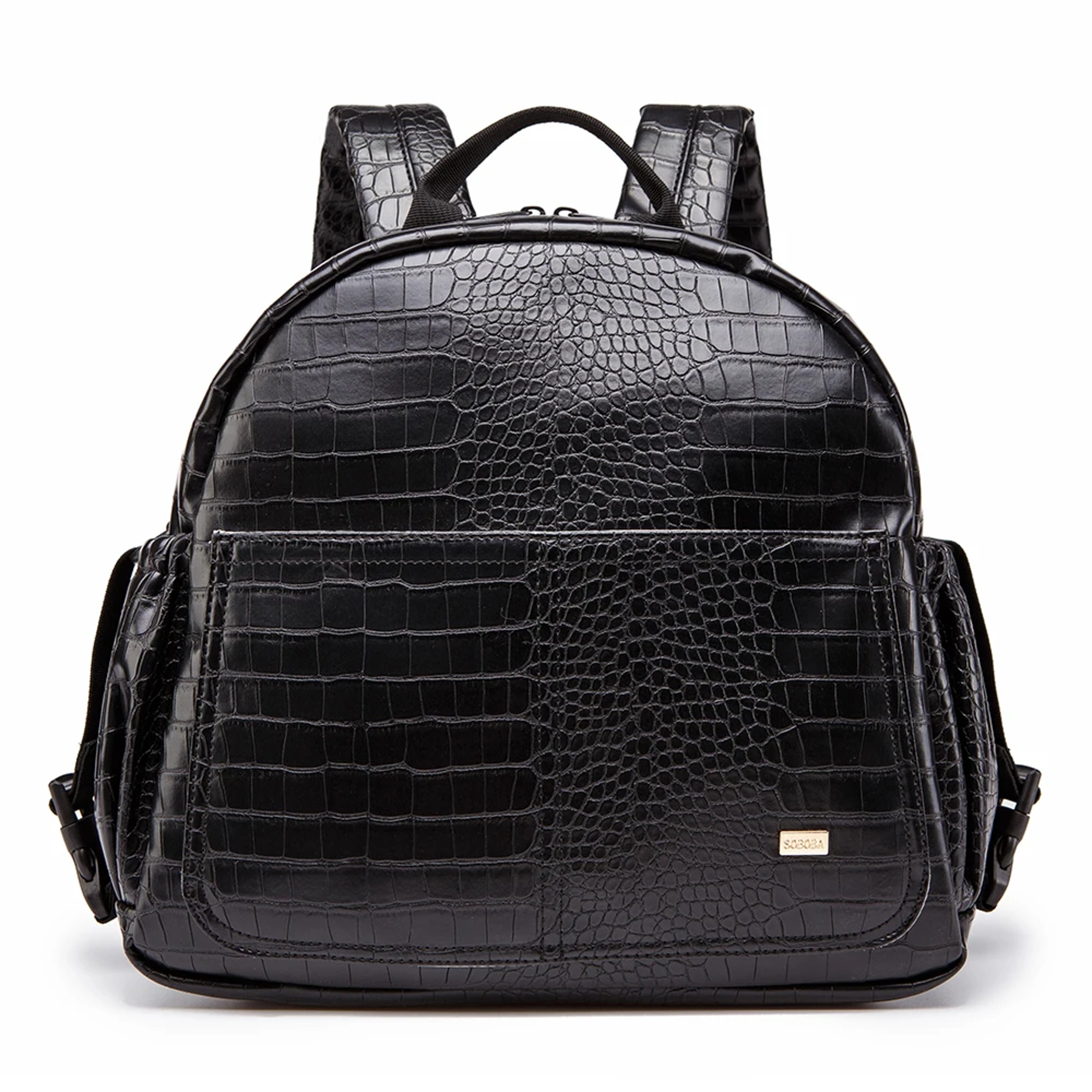 Large Capacity Solid Diaper Bag, Waterproof Nappy Changing Bag with Backpack Straps for Fashionable Mothers – view 7