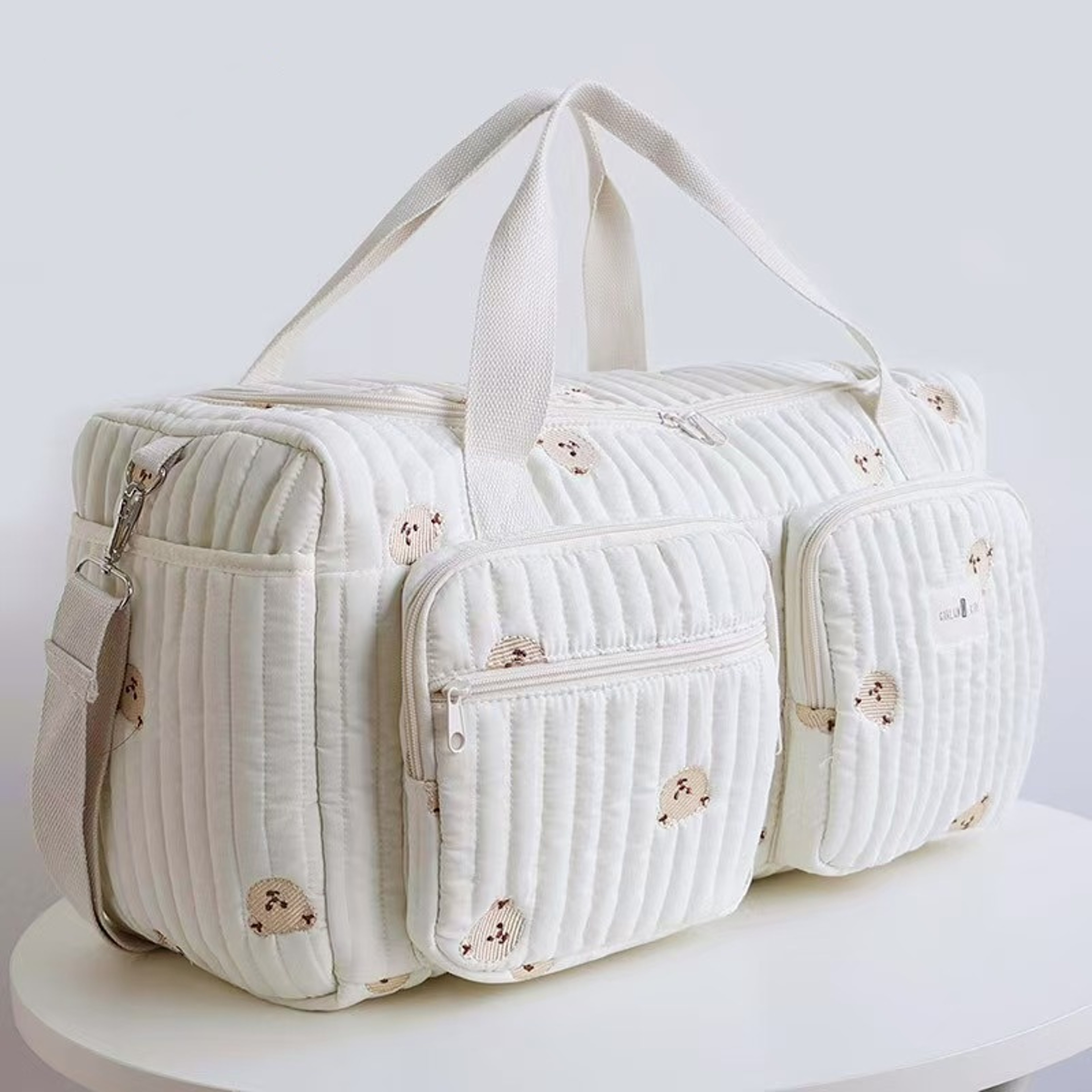 Large Capacity Mommy Bag for Women, Totes Baby Diaper Nappy Bags, Shoulder Cotton Ladies Maternity Shopping Bags – view 8