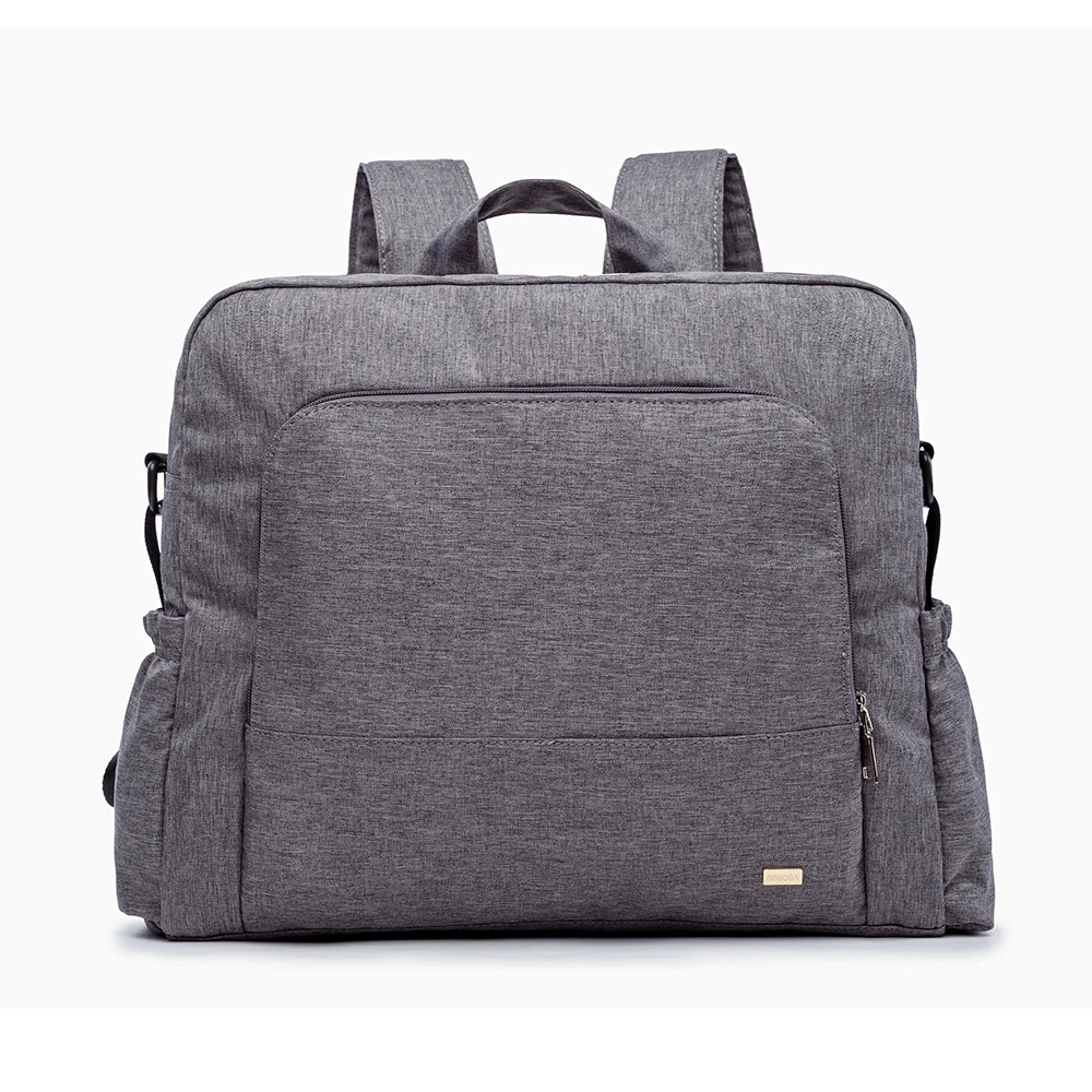 Stylish Solid Diaper Bag Waterproof Multifunctional Nursing Backpack Large Baby Changing Bag 8