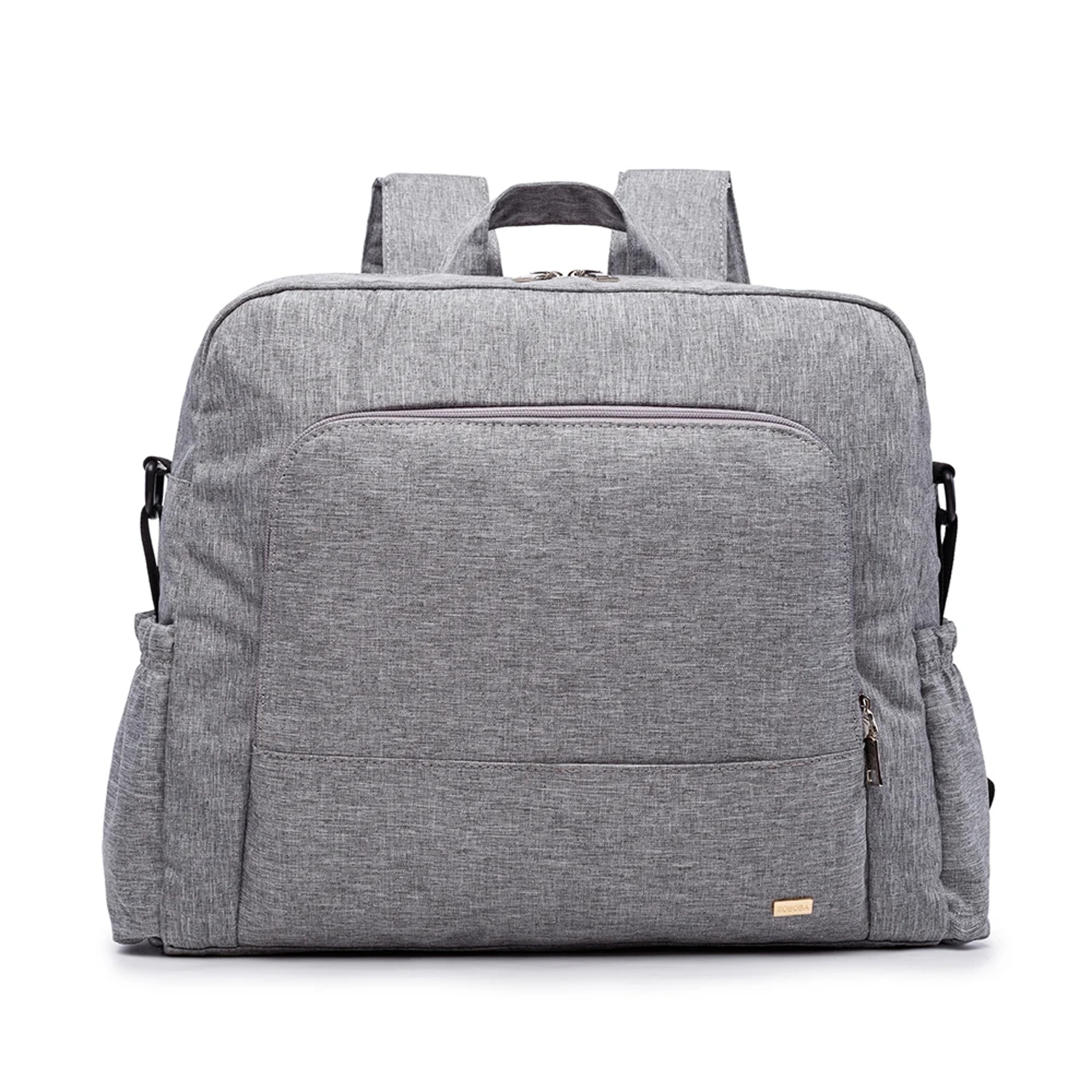 Stylish Solid Diaper Bag Waterproof Multifunctional Nursing Backpack Large Baby Changing Bag 6