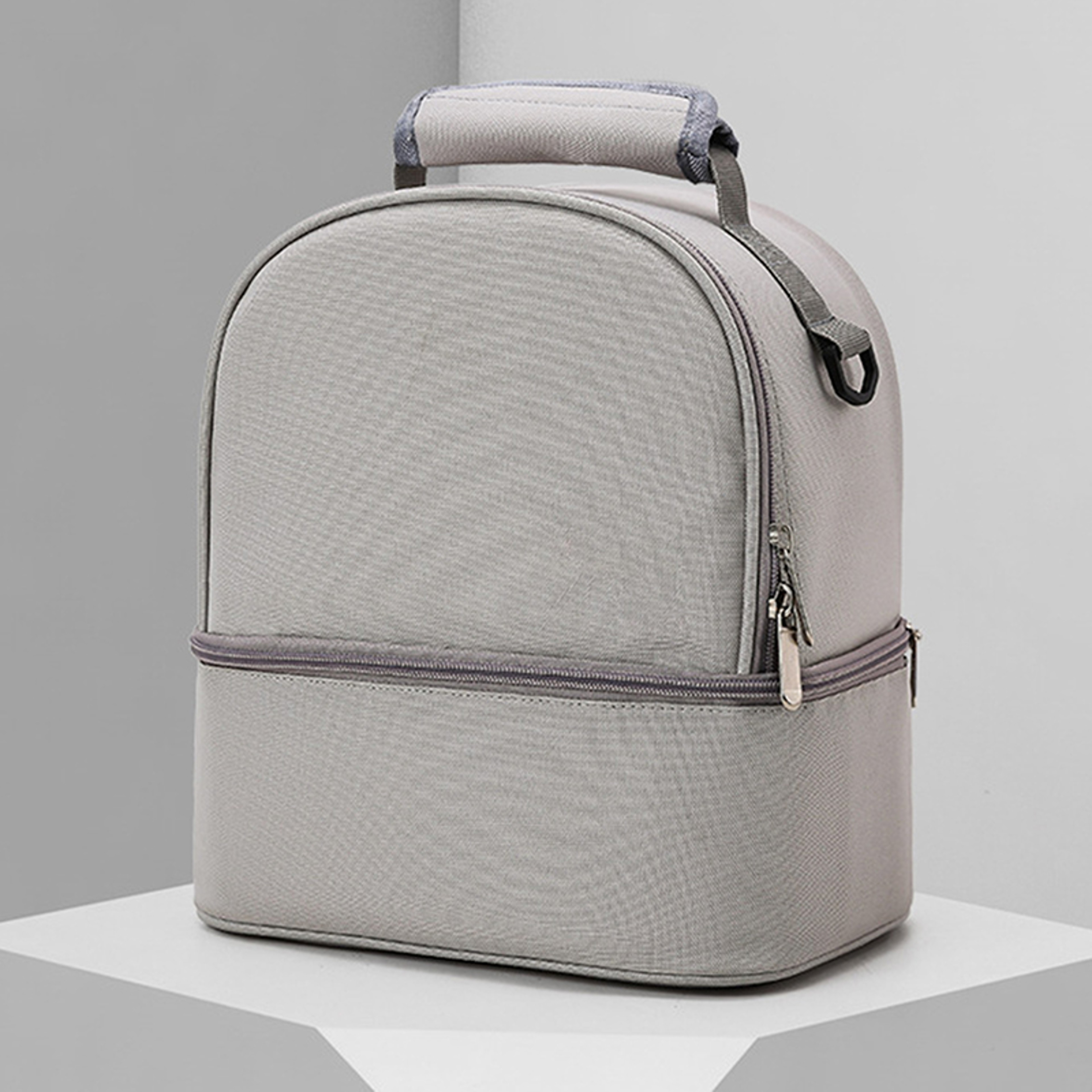 Fashion Insulation Double Layer Pack Solid Color Large Capacity Mommy Bag Travel Picnic Portable Fo 3