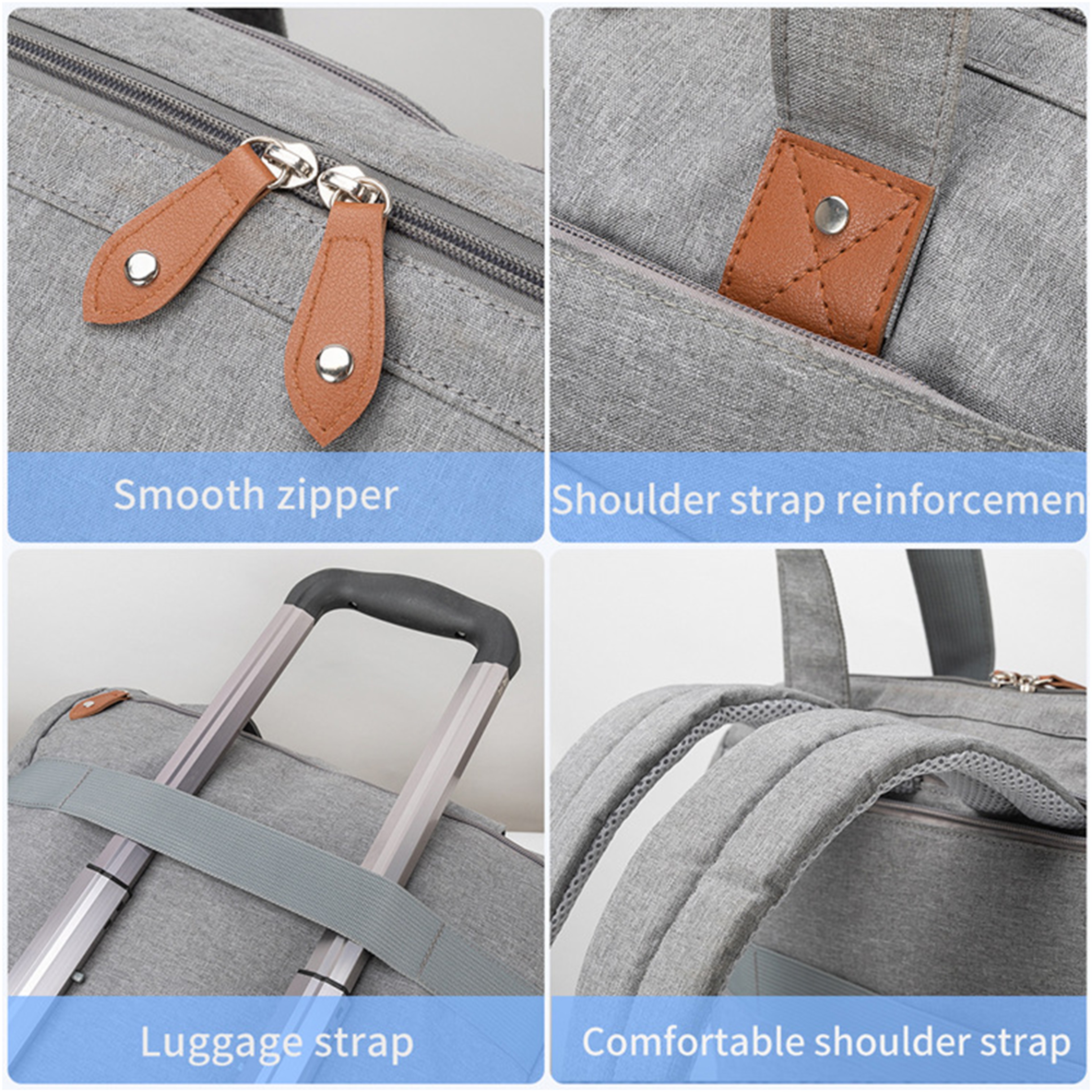 Large Size Mom And Dad Backpack Baby Diaper Bag With Pacifier Bag Nappy Bag For Baby Essentials Mat 4