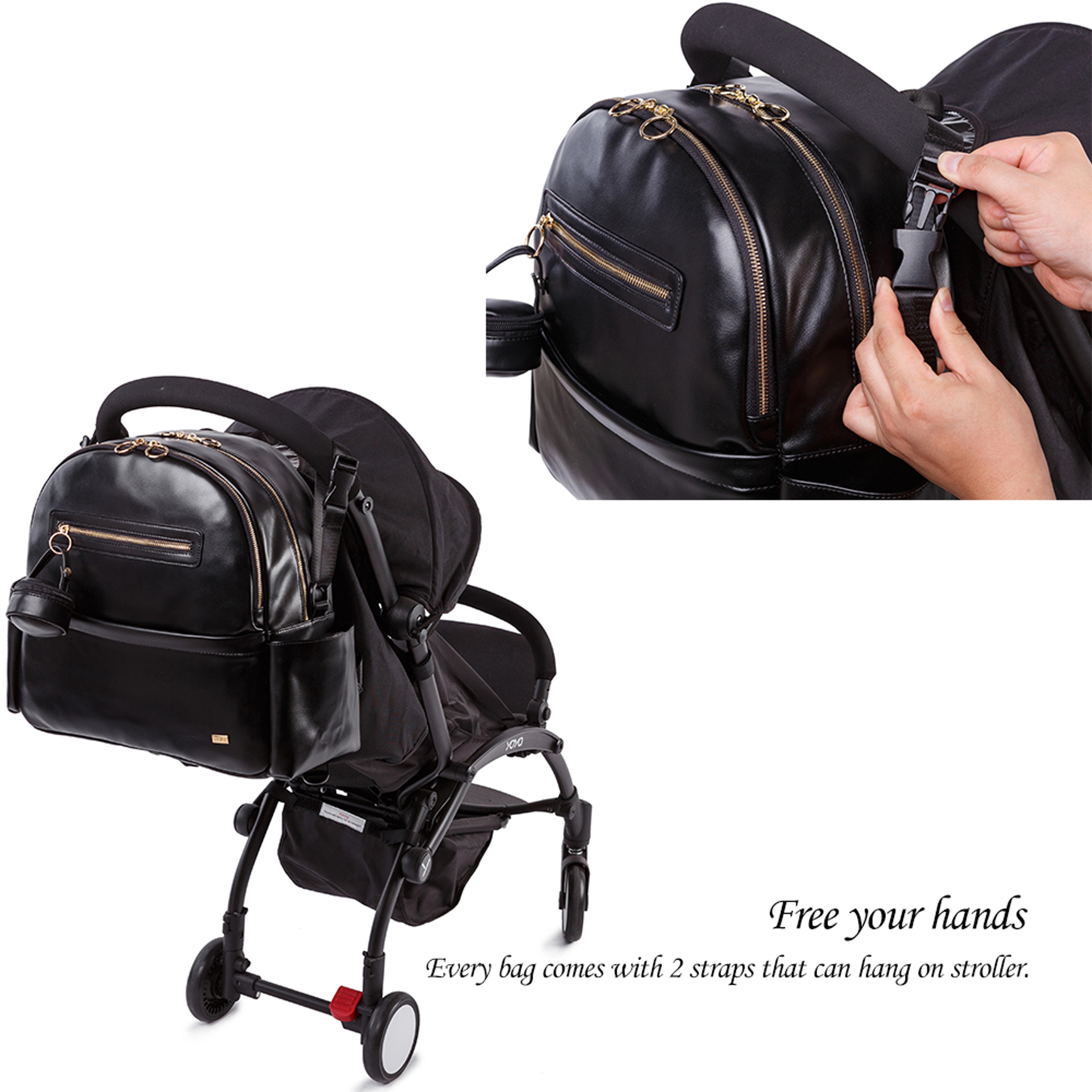 Diaper Bag For Newborn Baby Large Capacity Waterproof Nappy Changing Bag With Pacifier Bag Travel D 3