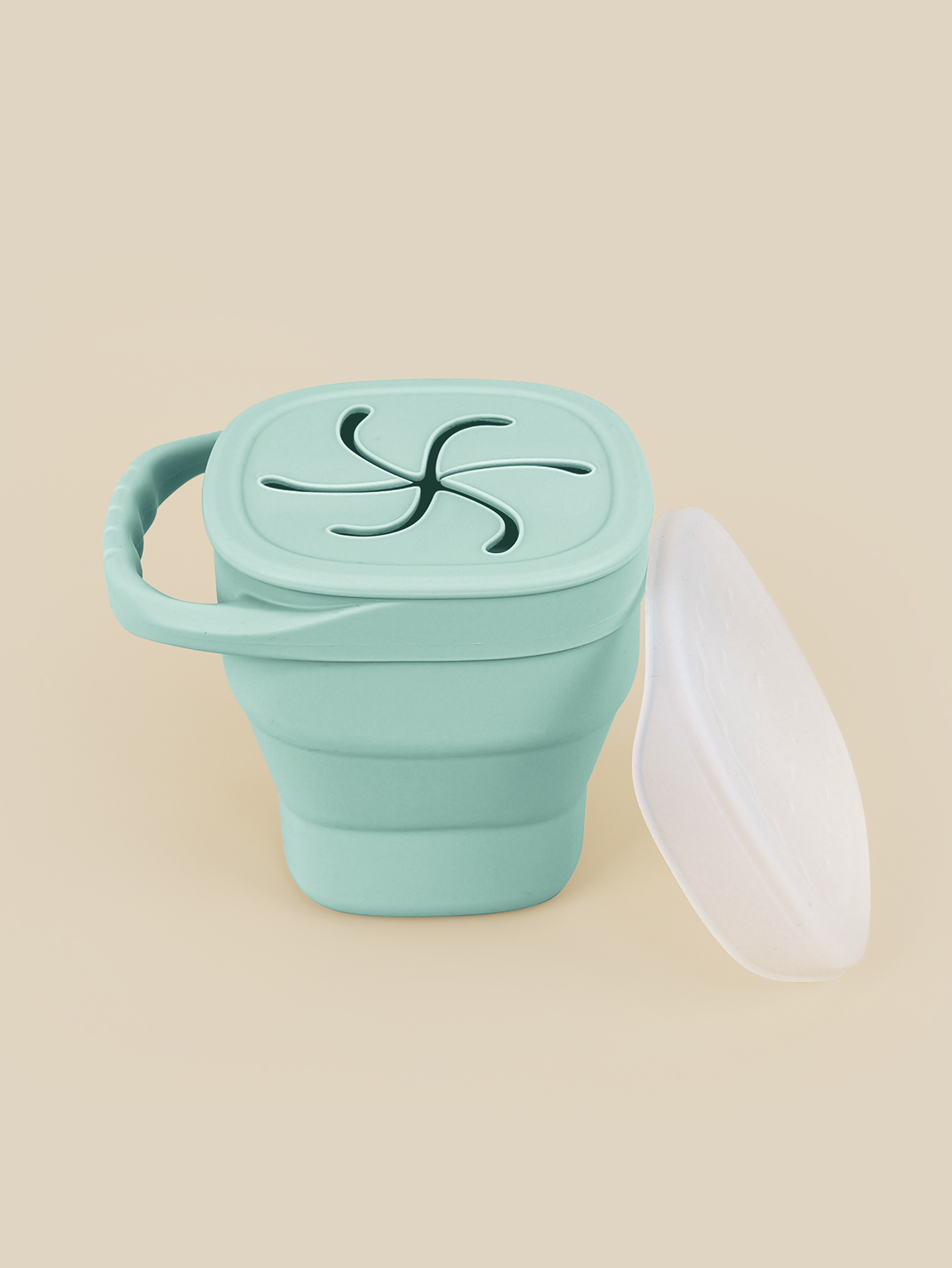 Baby Silicone Snack Cups for Toddlers, Spill Proof Collapsible Snack Containers, Portable Silicone Snack – view 7