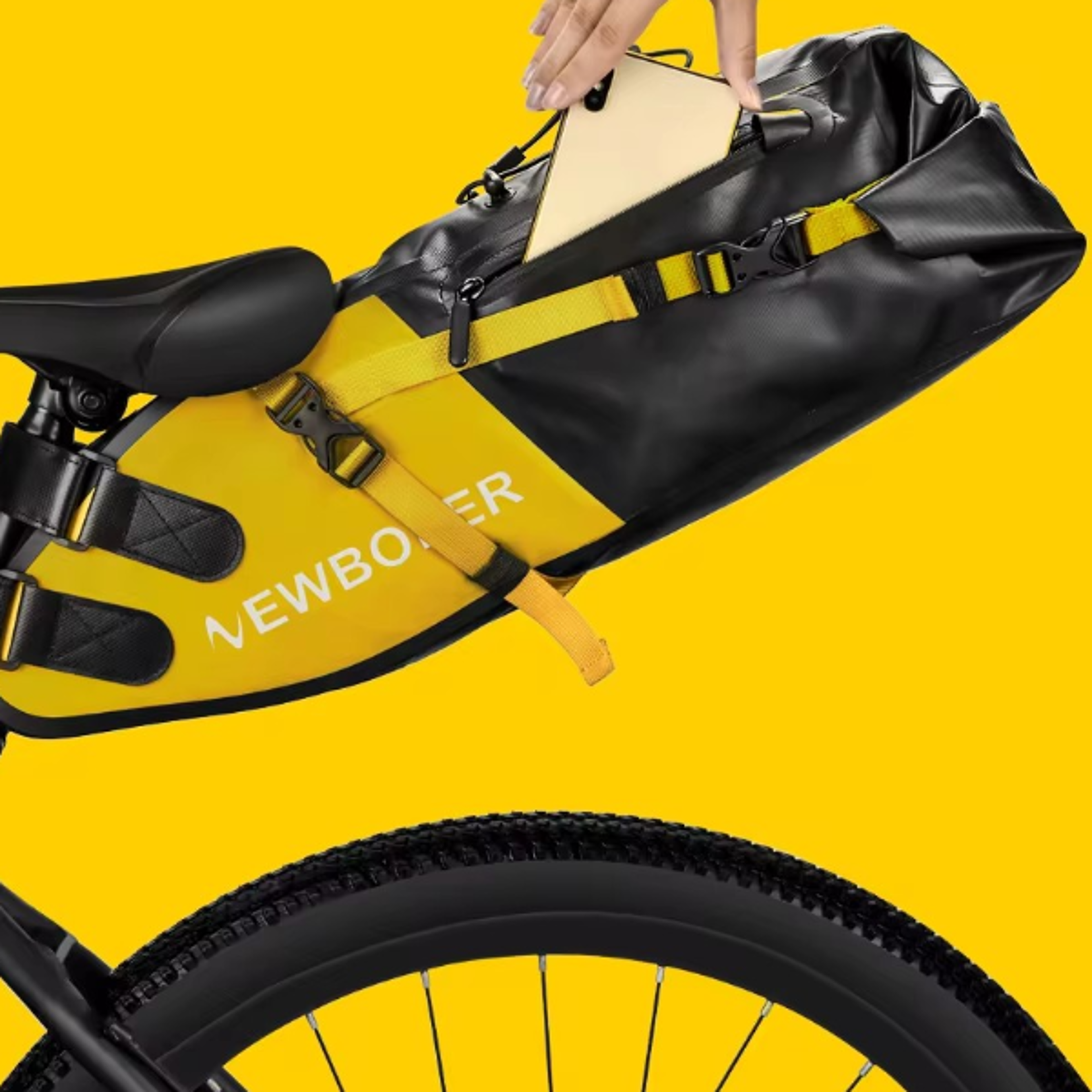 Water proof Bike Bag Large Capacity Bicycle Saddle Bag Fold able Tail Rear Bag for MTB  Road Bike