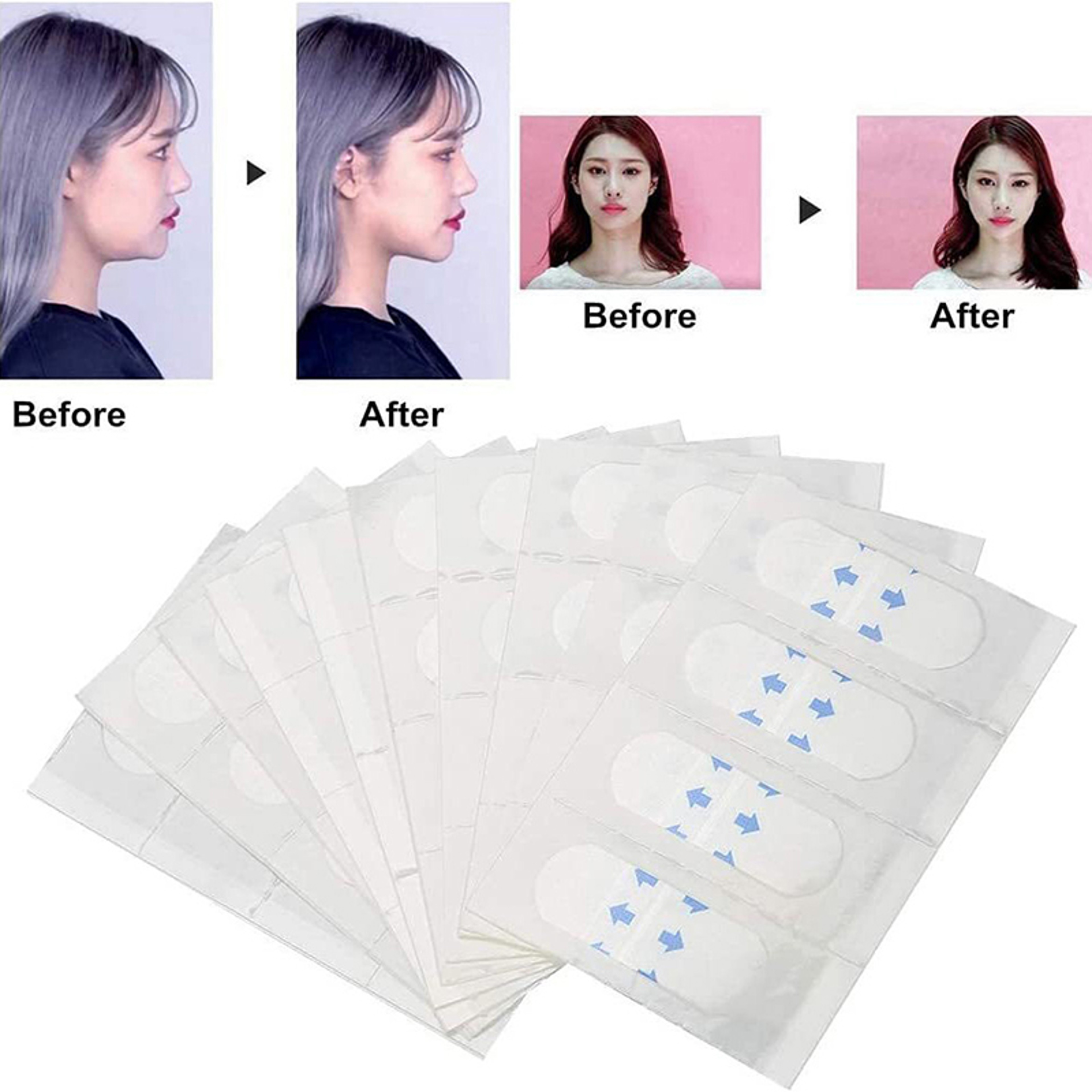 Waterproof Face Makeup Adhesive Tape Invisible Breathable Lifting Face Sticker Tighten Chin Facial  3