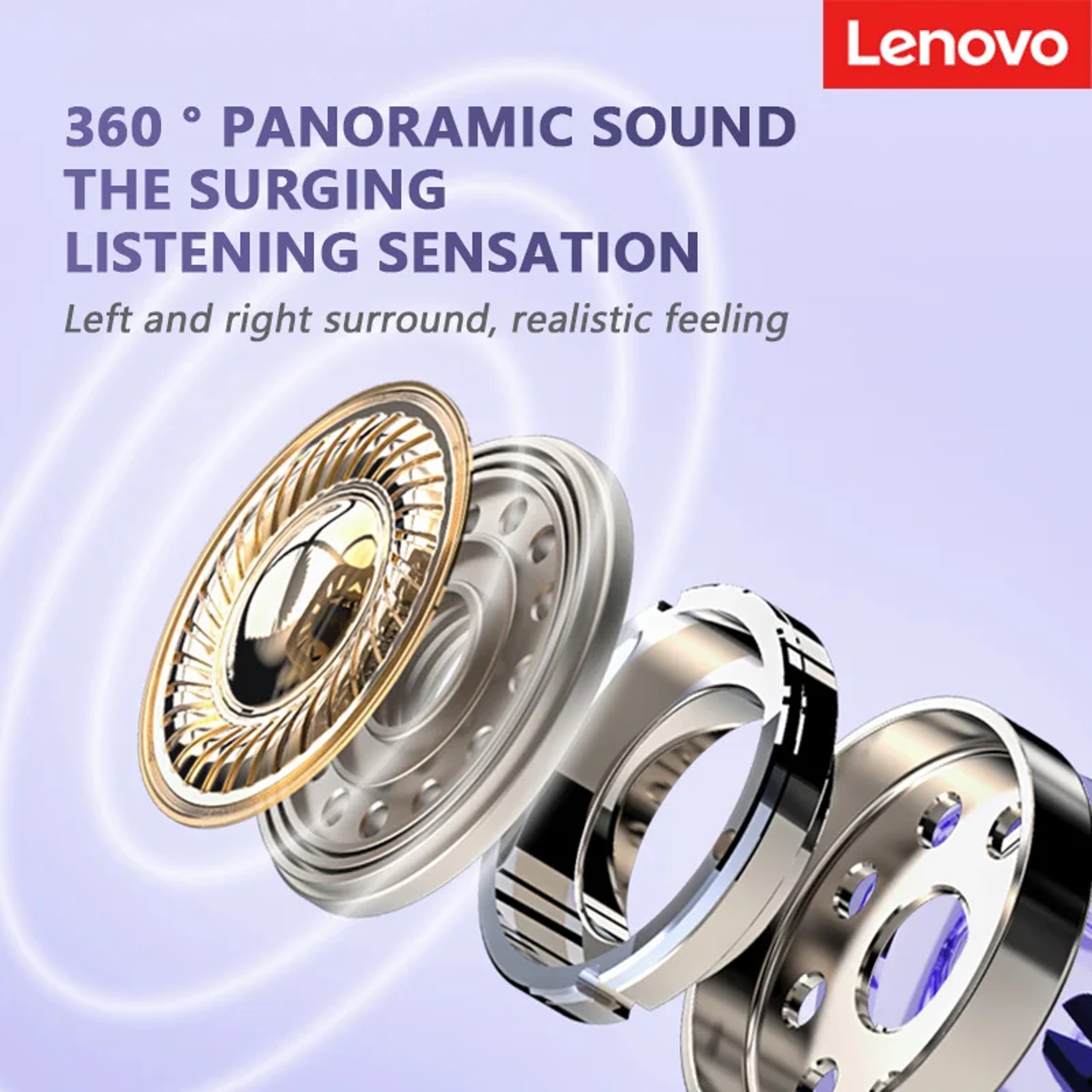 Wireless Bluetooth Earphones Panoramic Sound Effects Ultra Long Battery Life Comfortable To Wear He