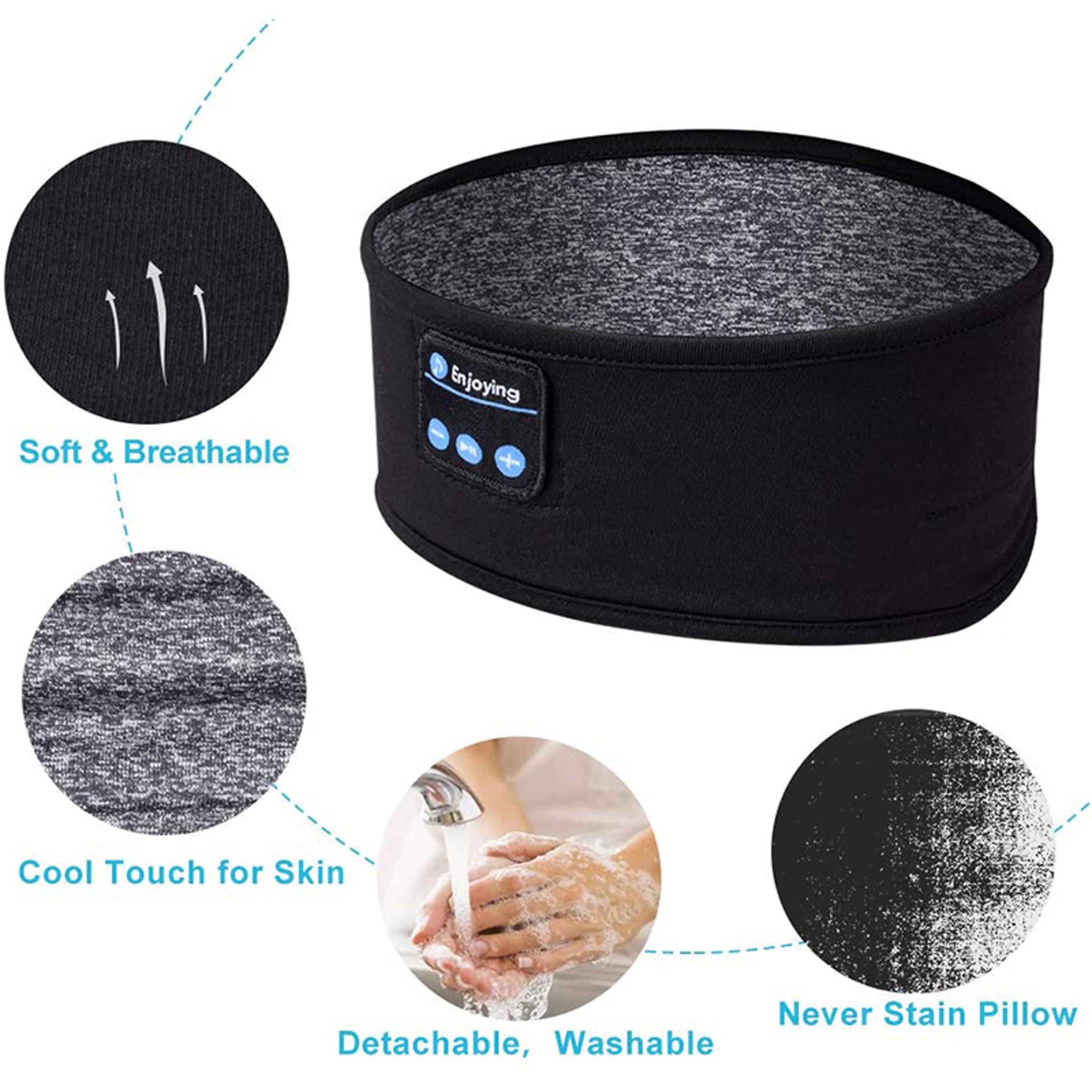 Original Wireless Bluetooth Headset Sports Sleep Headband Eye Mask Bluetooth Earphones Air Pro Earb 4