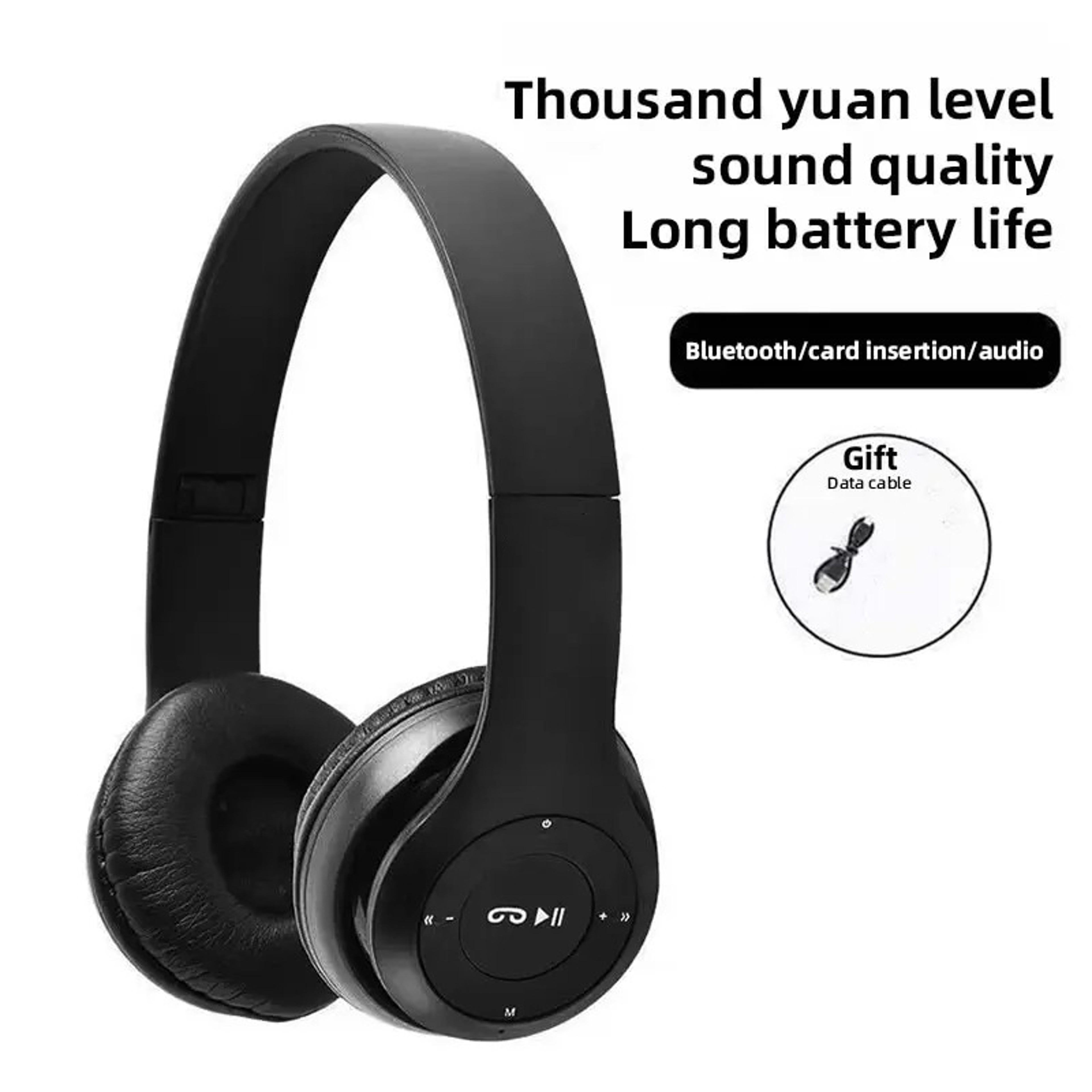Air Bluetooth Stereo Headphone, Bluetooth Earphone Music Sport Headset with Mic, Wireless Headset for Sports & Music – view 4