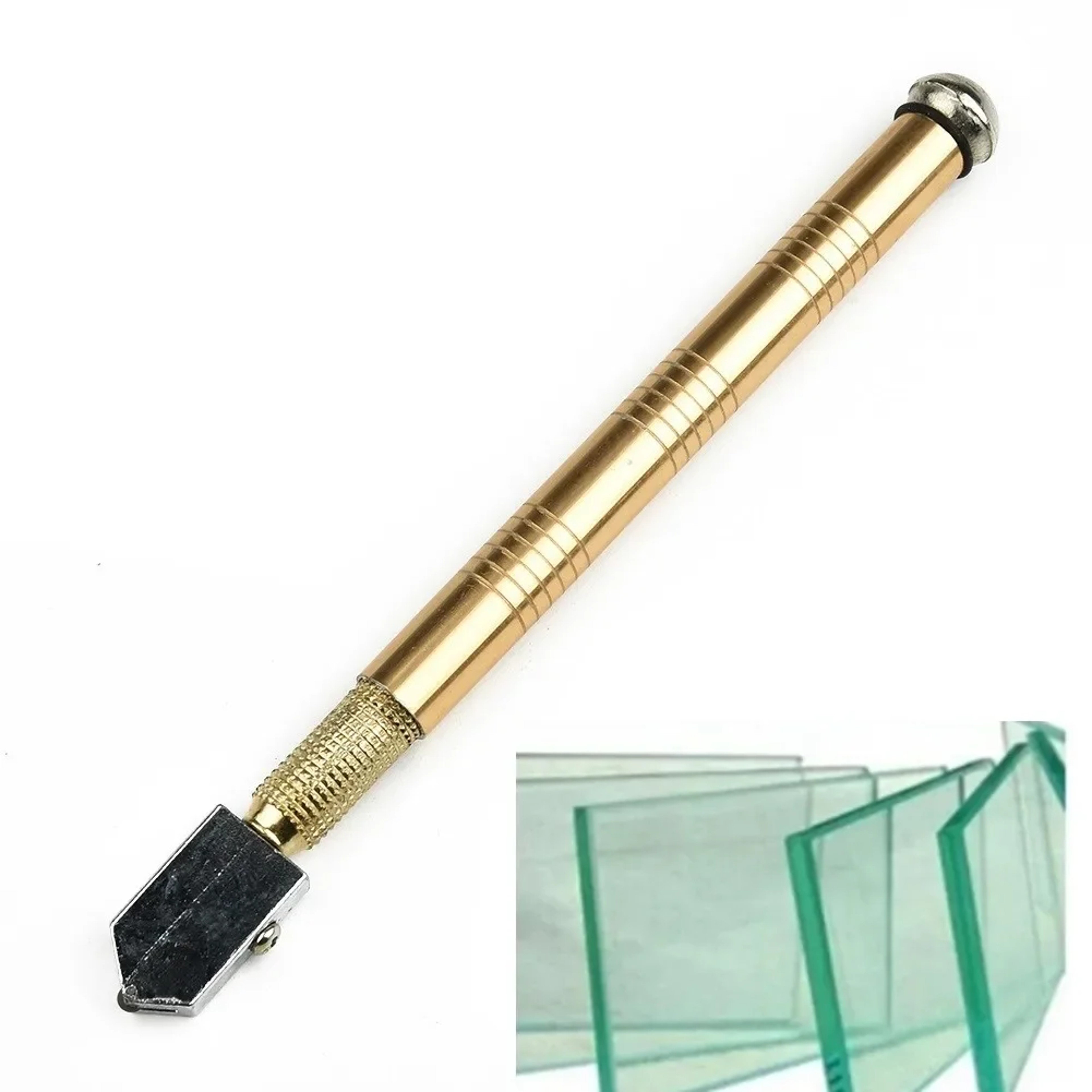 Easy to Use and Carry Glass Cutter, Diamond Cutter, Anti-Skid Handle Cutting Tool for Glass, Diamonds, and Mineral – view 1