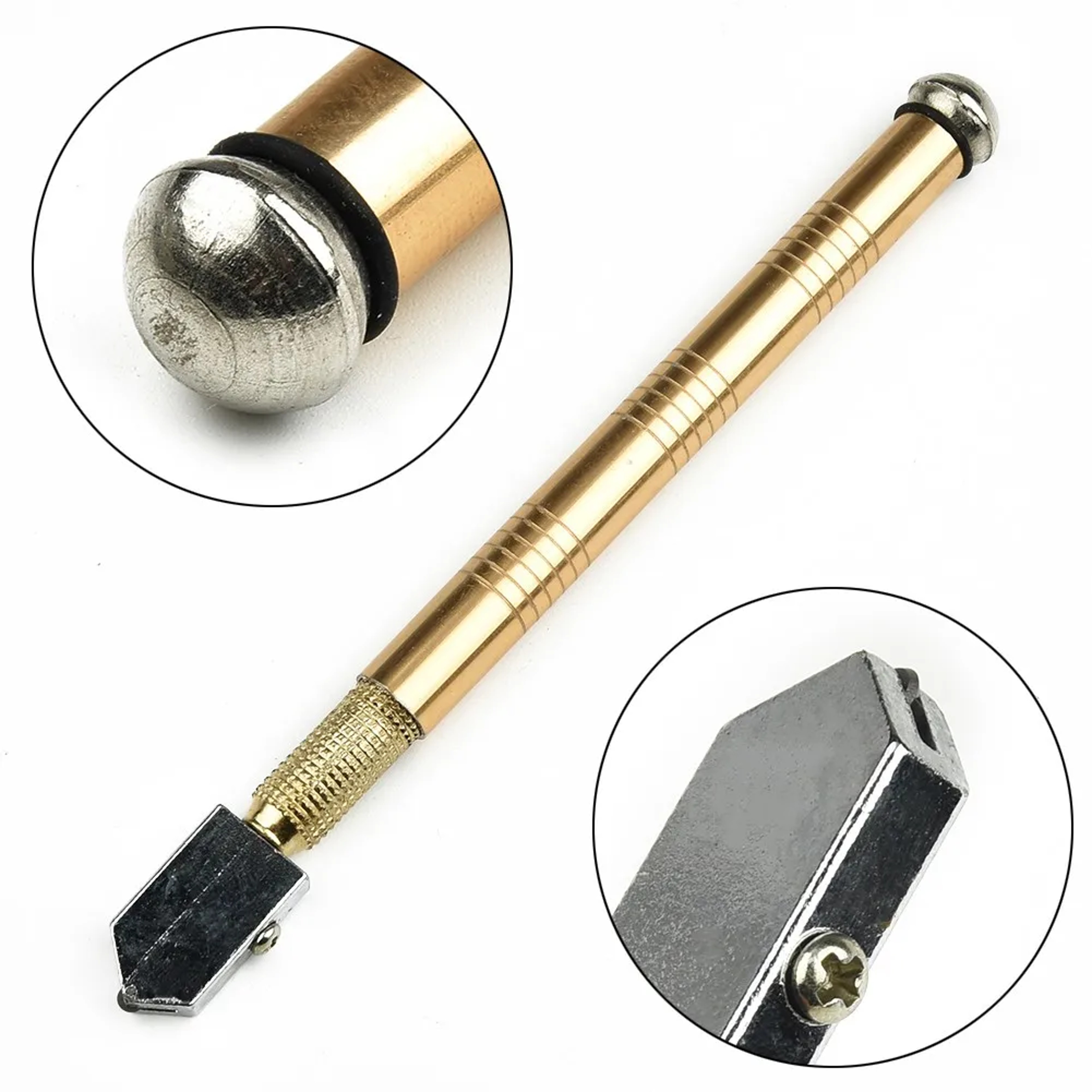 Easy to Use and Carry Glass Cutter, Diamond Cutter, Anti-Skid Handle Cutting Tool for Glass, Diamonds, and Mineral – view 2